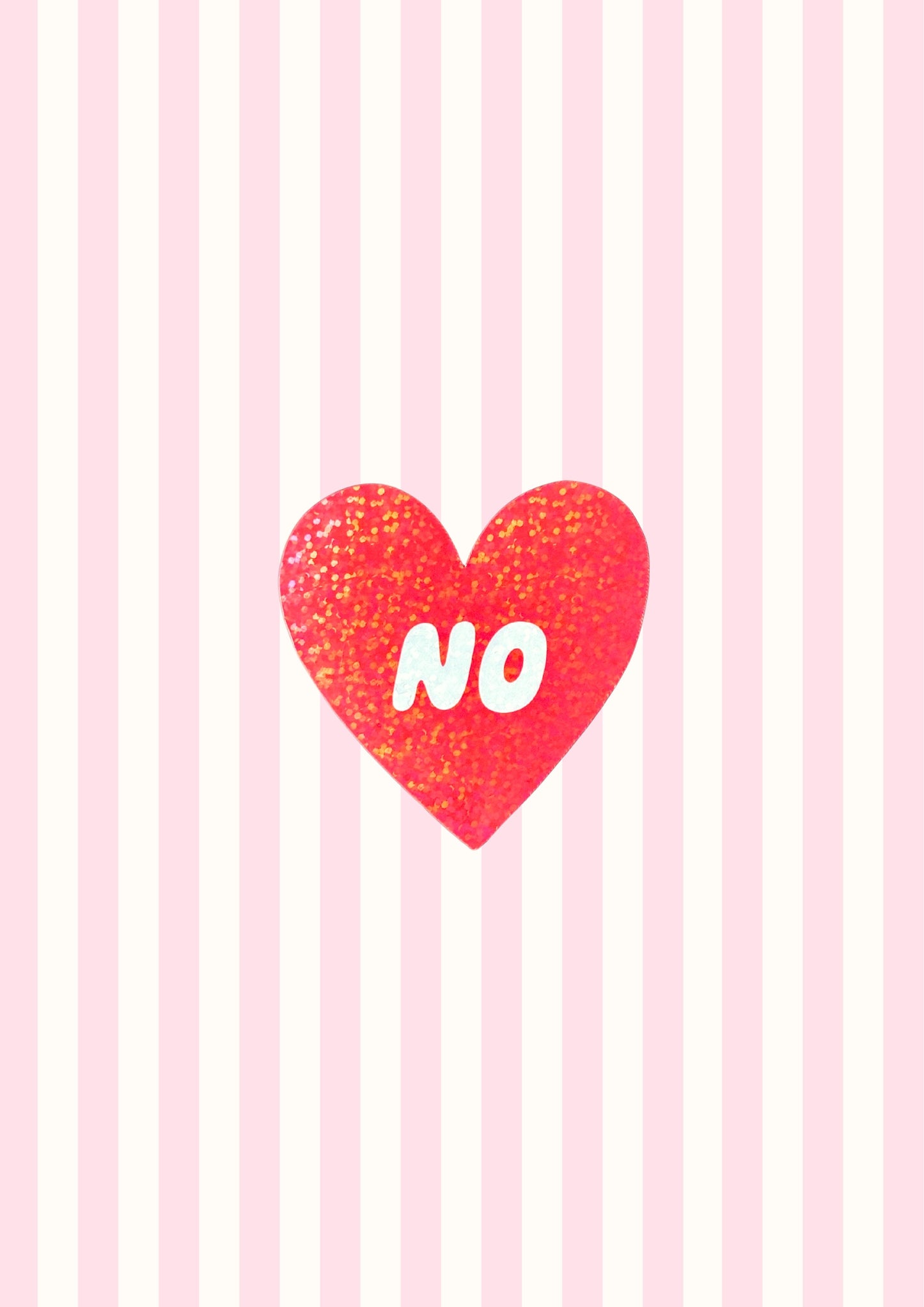 No Heart Vinyl Sticker