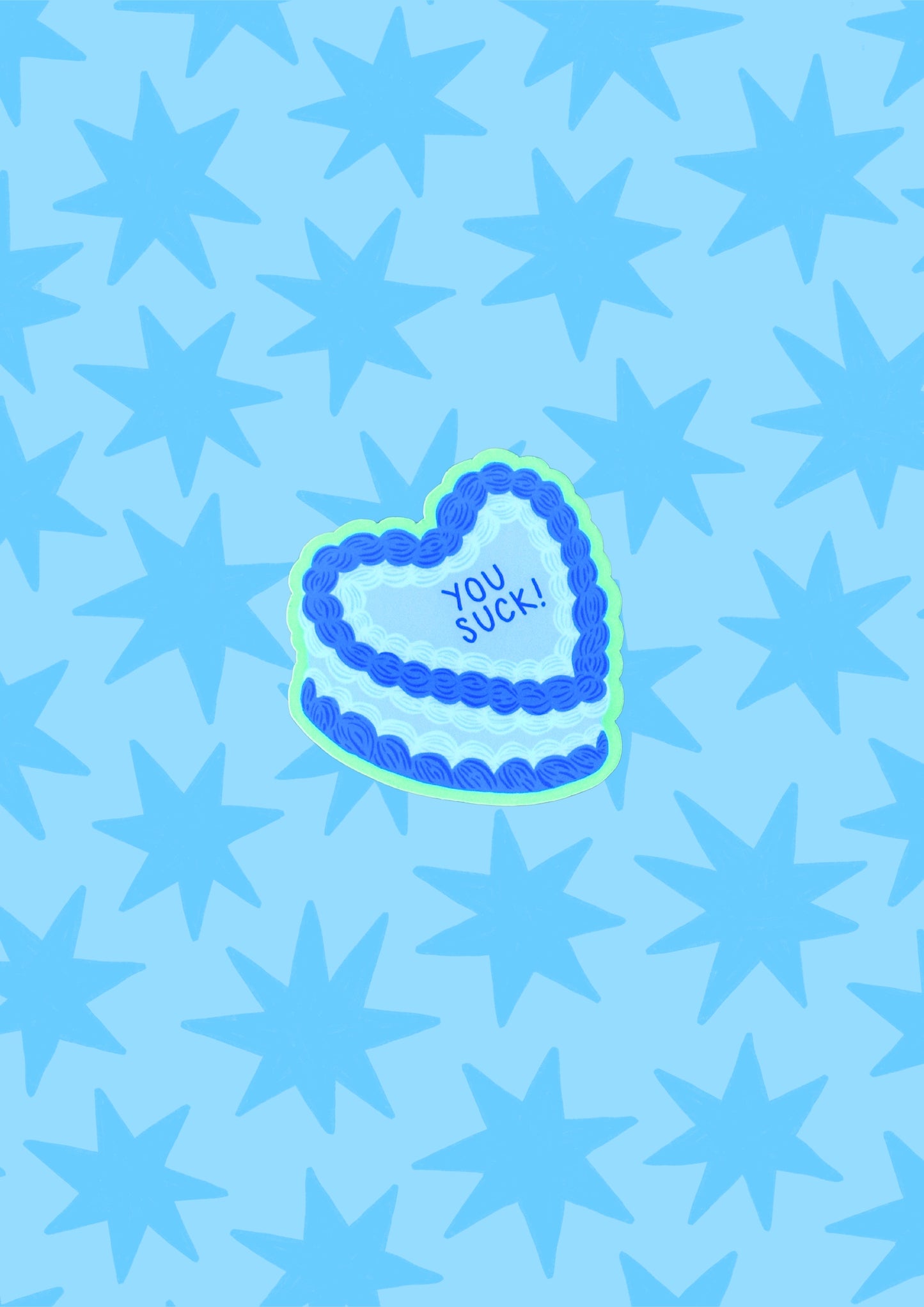 You Suck Cake Vinyl Sticker