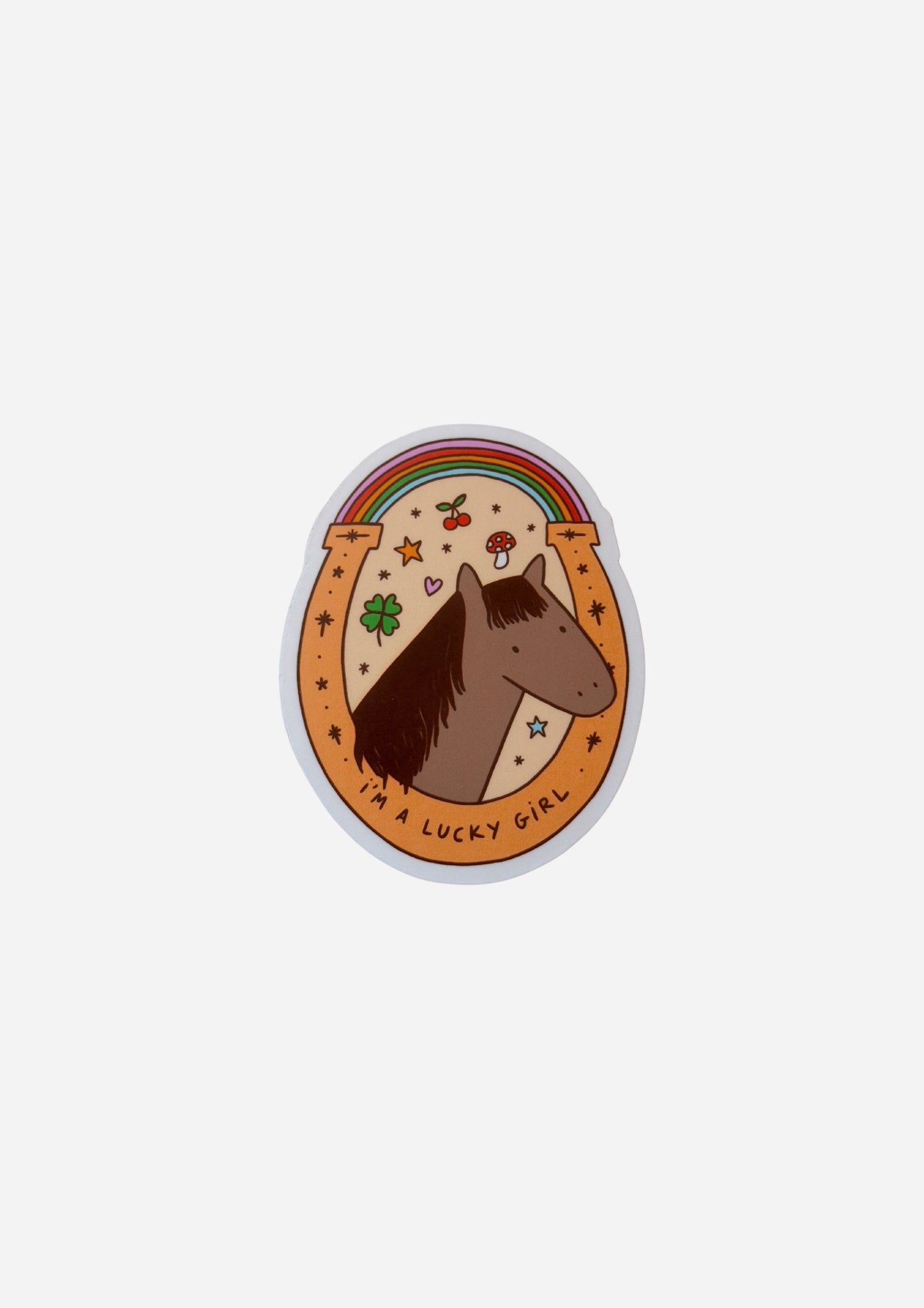 I'm a Lucky Girl Vinyl Sticker