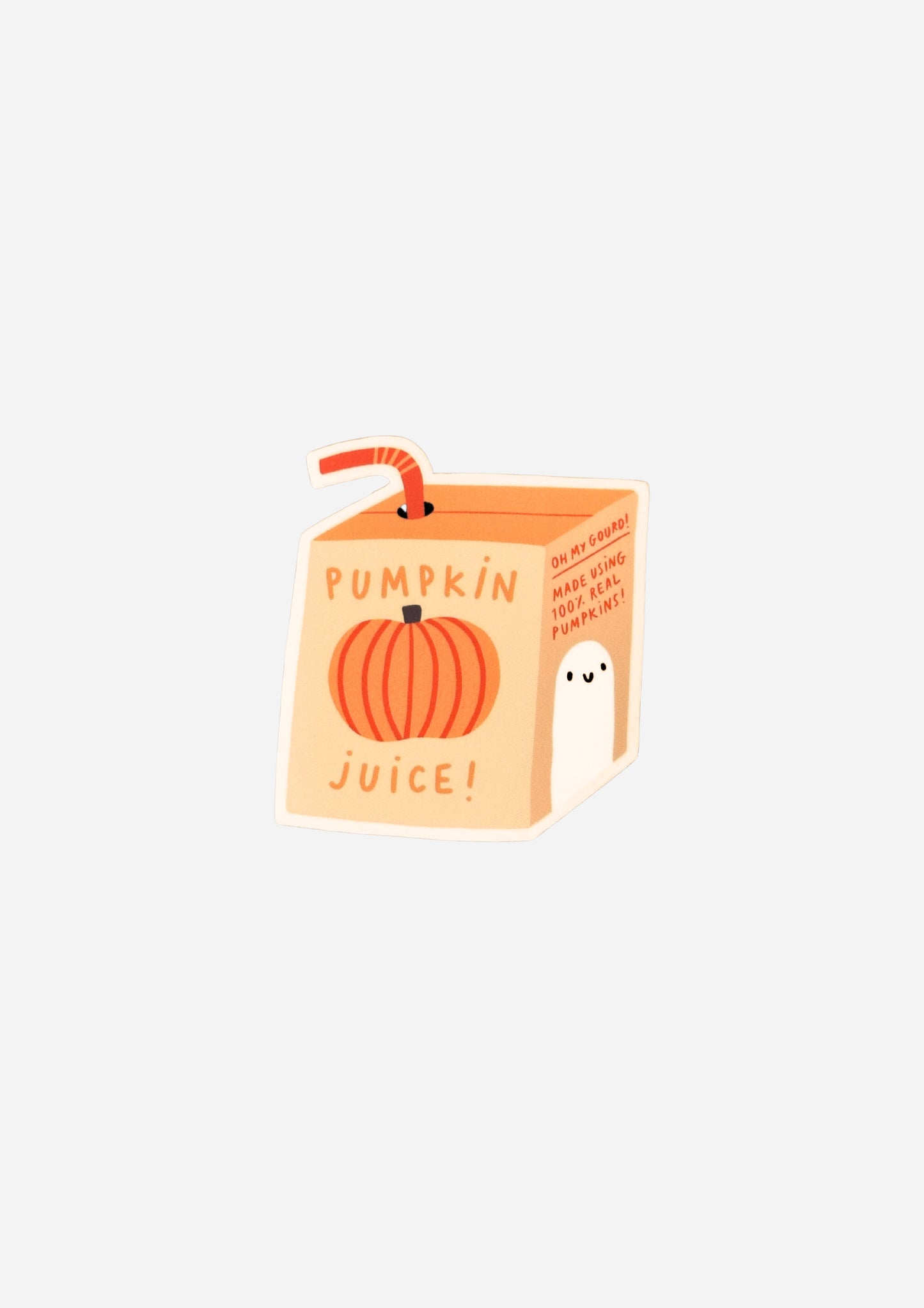 Pumpkin Juice Box Vinyl Sticker