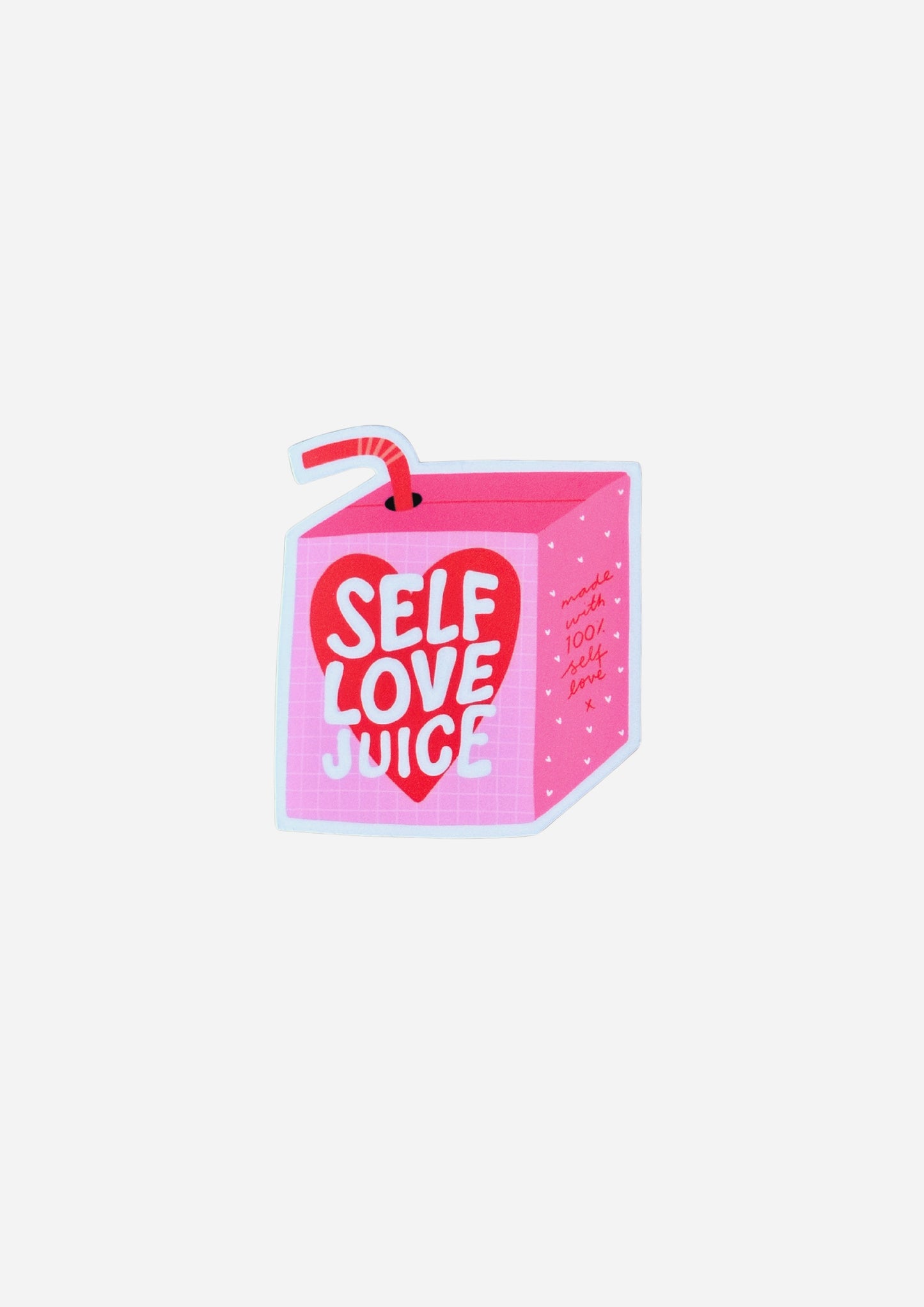 Self Love Juice Box Matte Vinyl Sticker