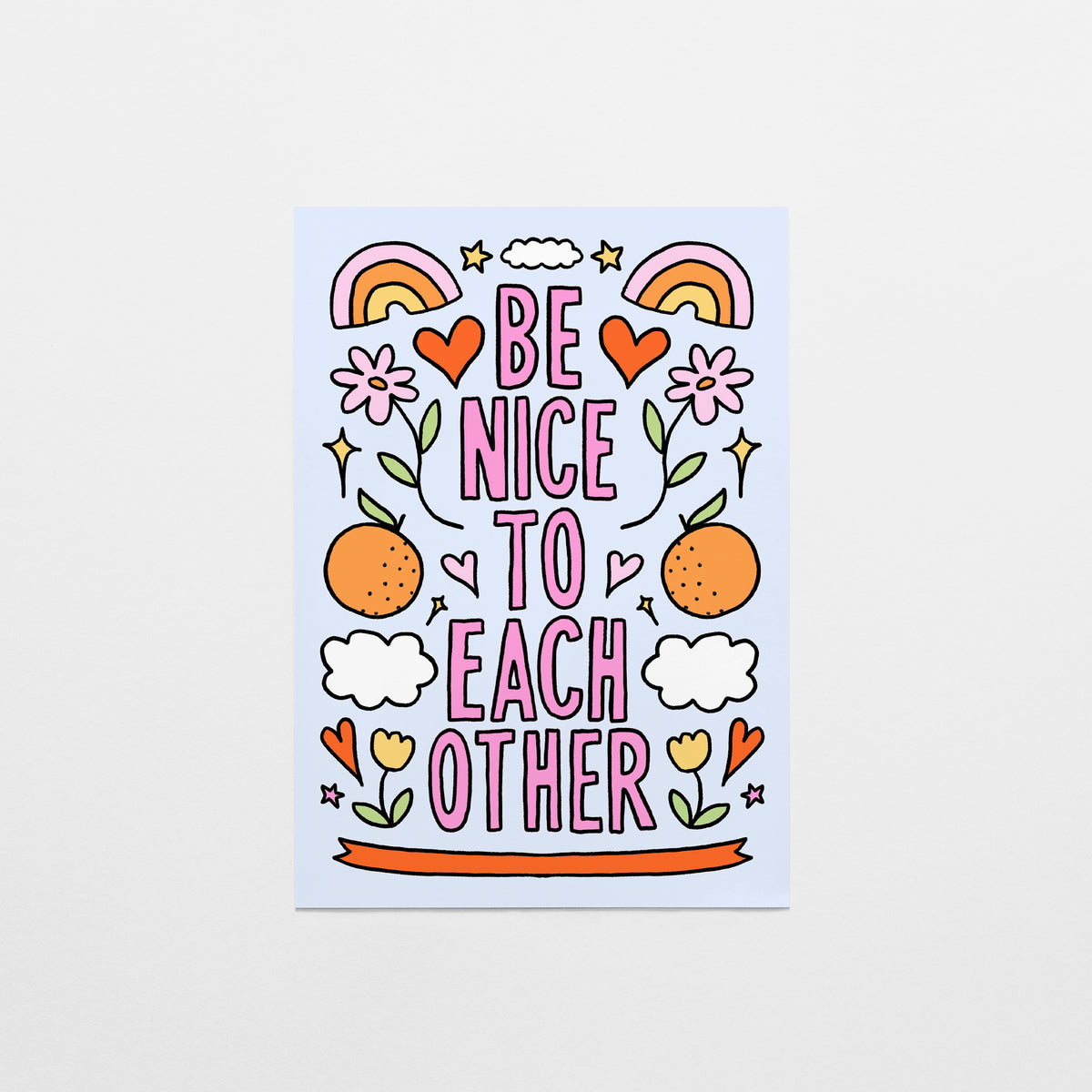 Be Nice To Each Other Postcard