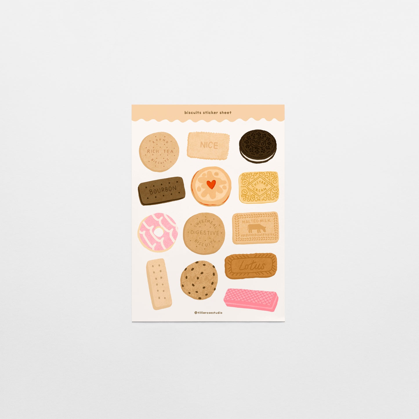 Biscuits Clear Vinyl Sticker Sheet