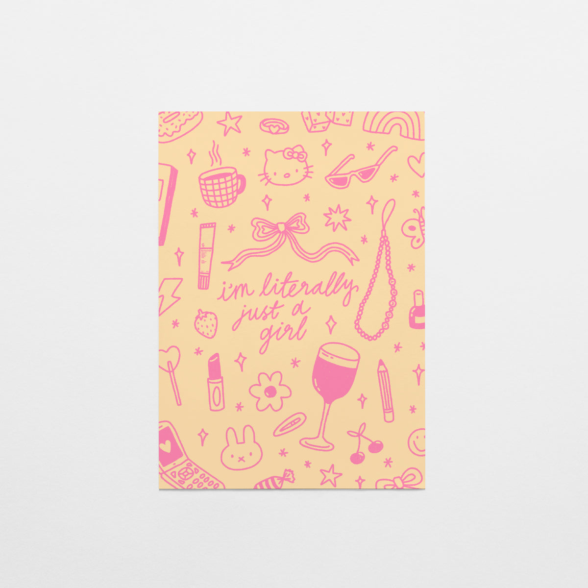 I'm Literally Just a Girl Postcard