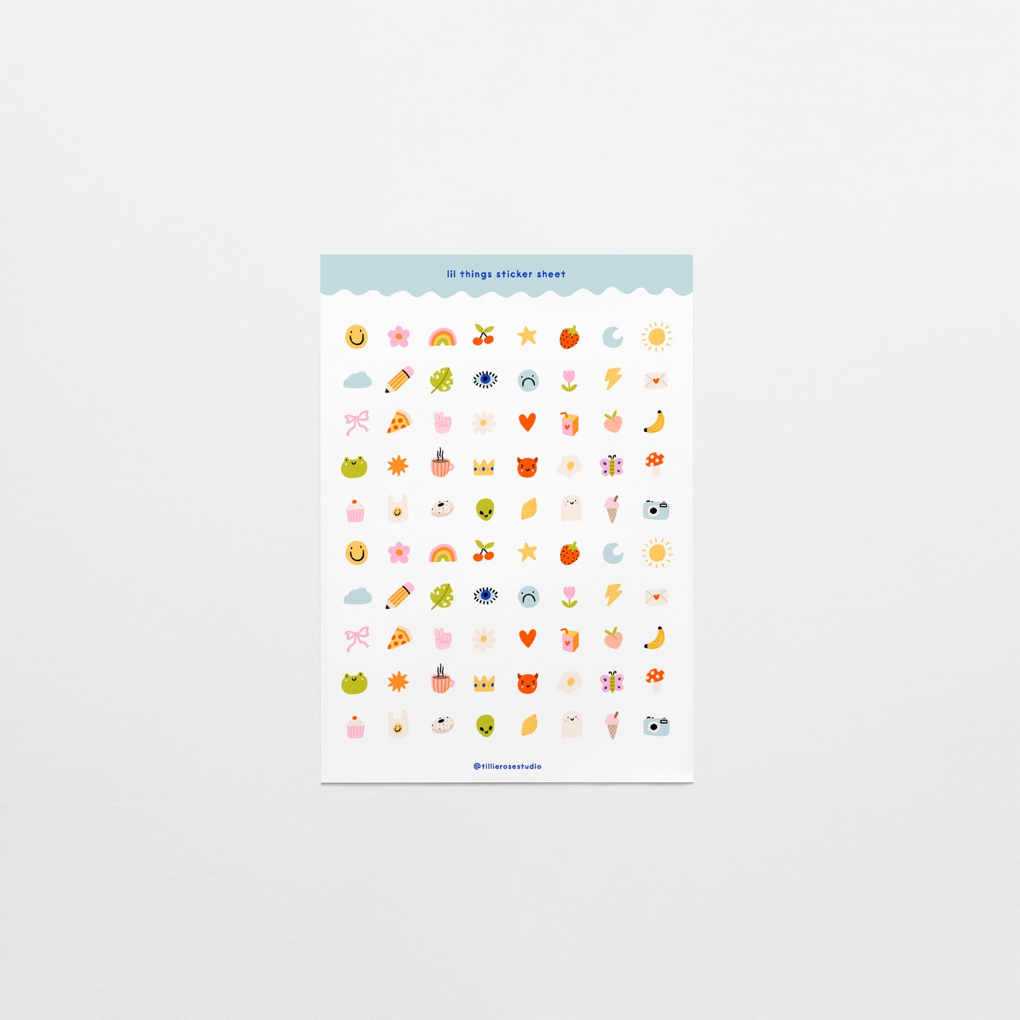 Lil Things Clear Vinyl Sticker Sheet