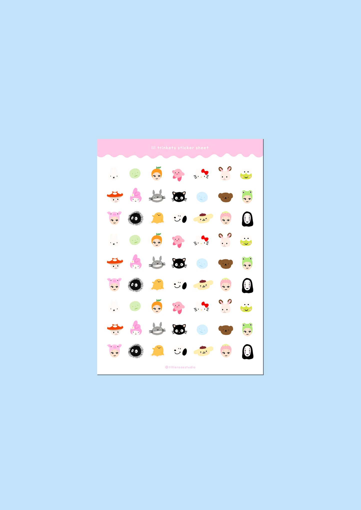 Lil Trinkets Clear Vinyl Sticker Sheet
