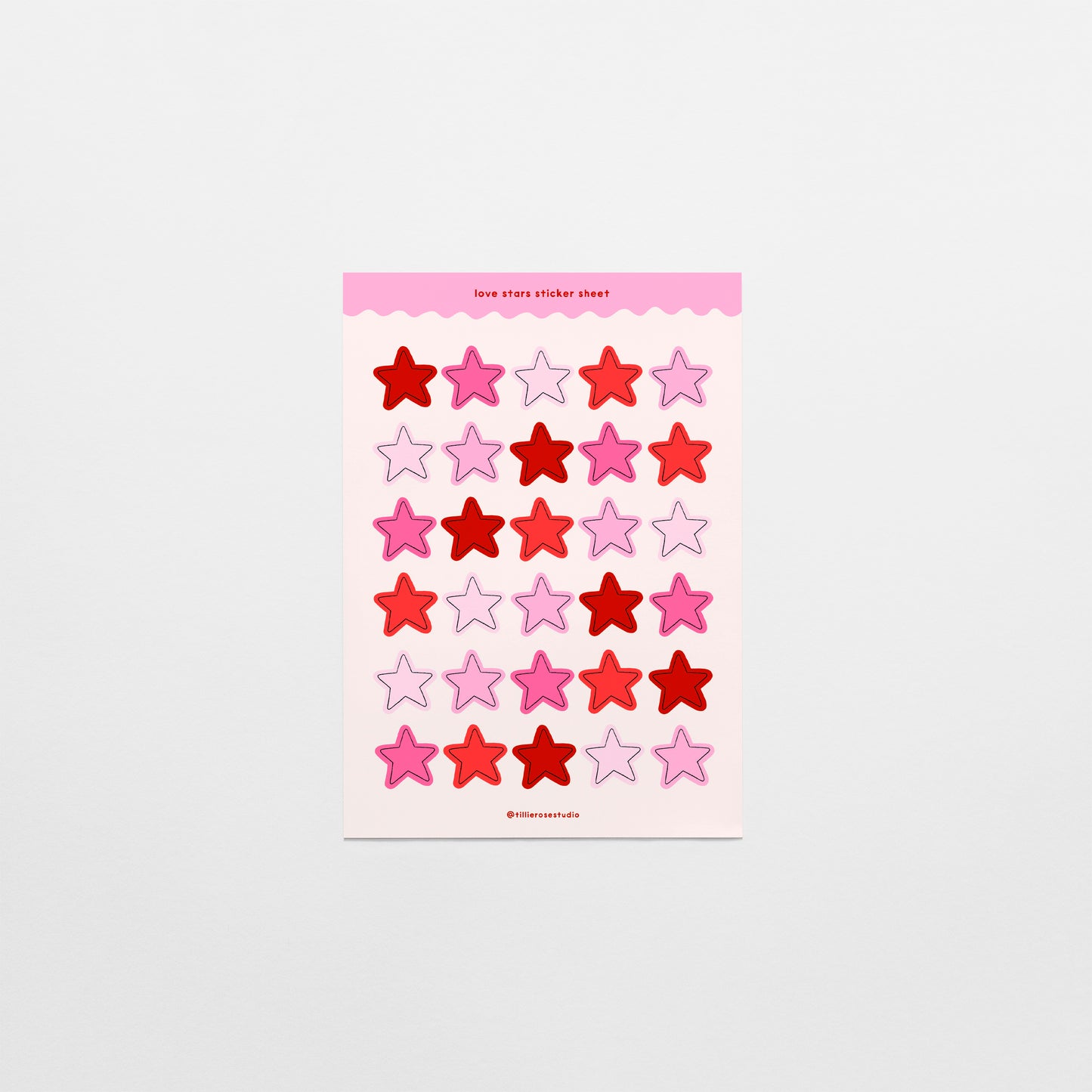Love Stars Sticker Sheet