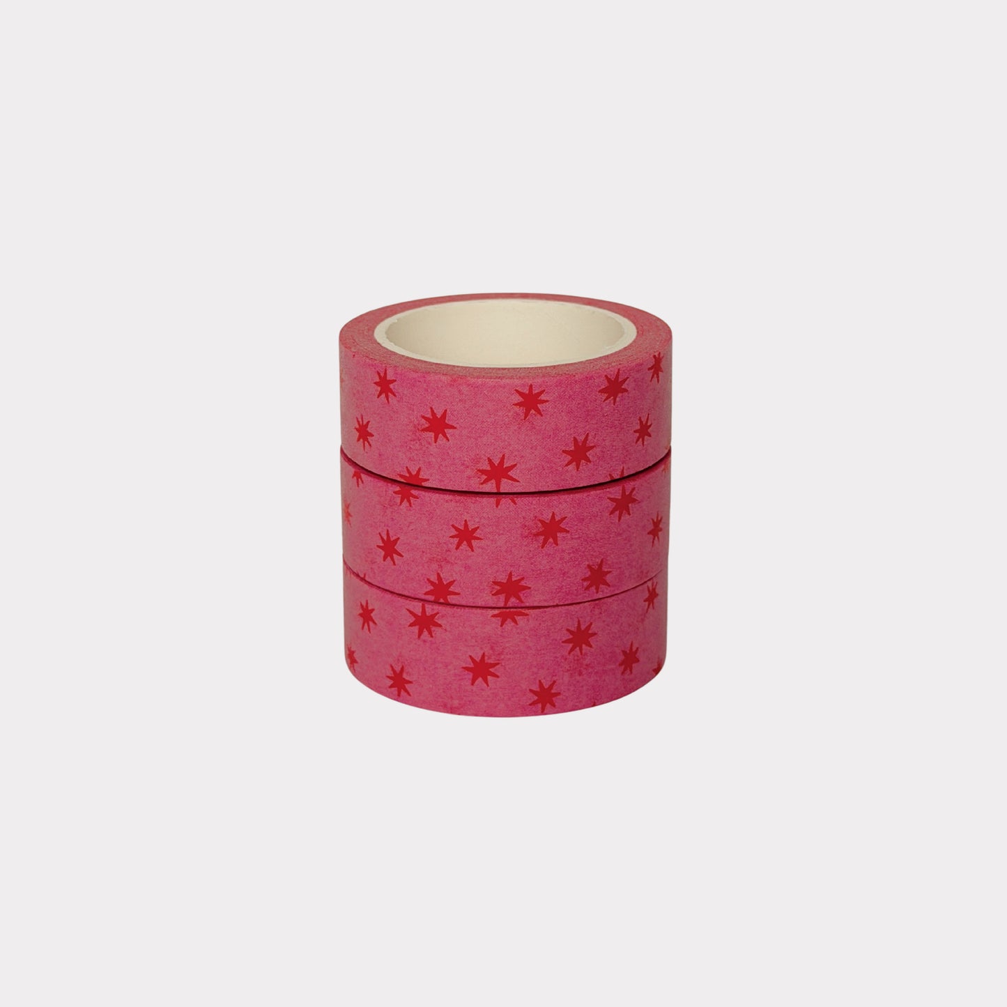 Pink and Red Stars Washi Tape