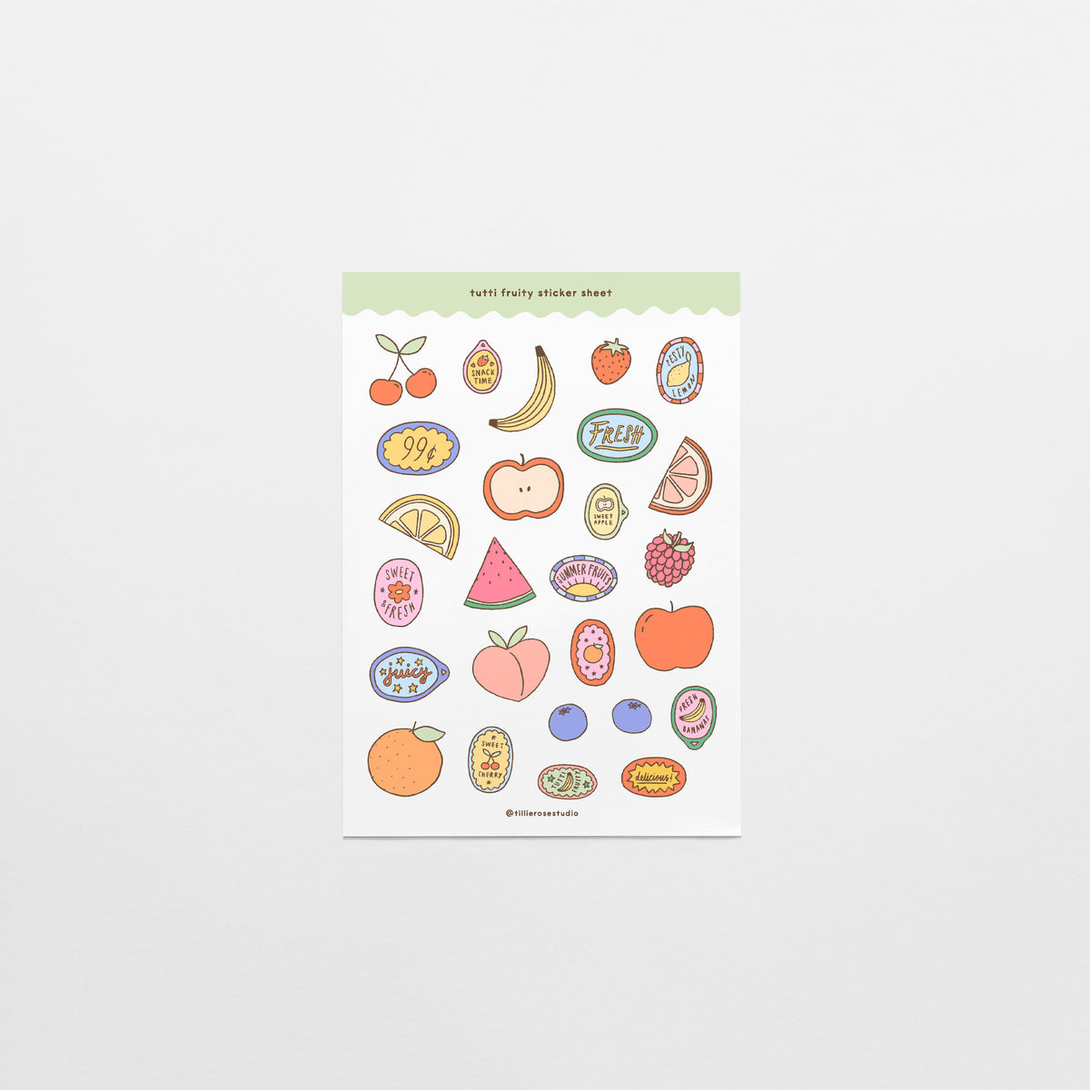Tutti Fruity Sticker Sheet