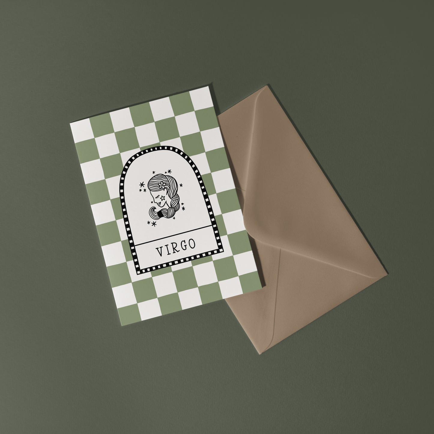 Virgo Zodiac Star Sign Birthday Card