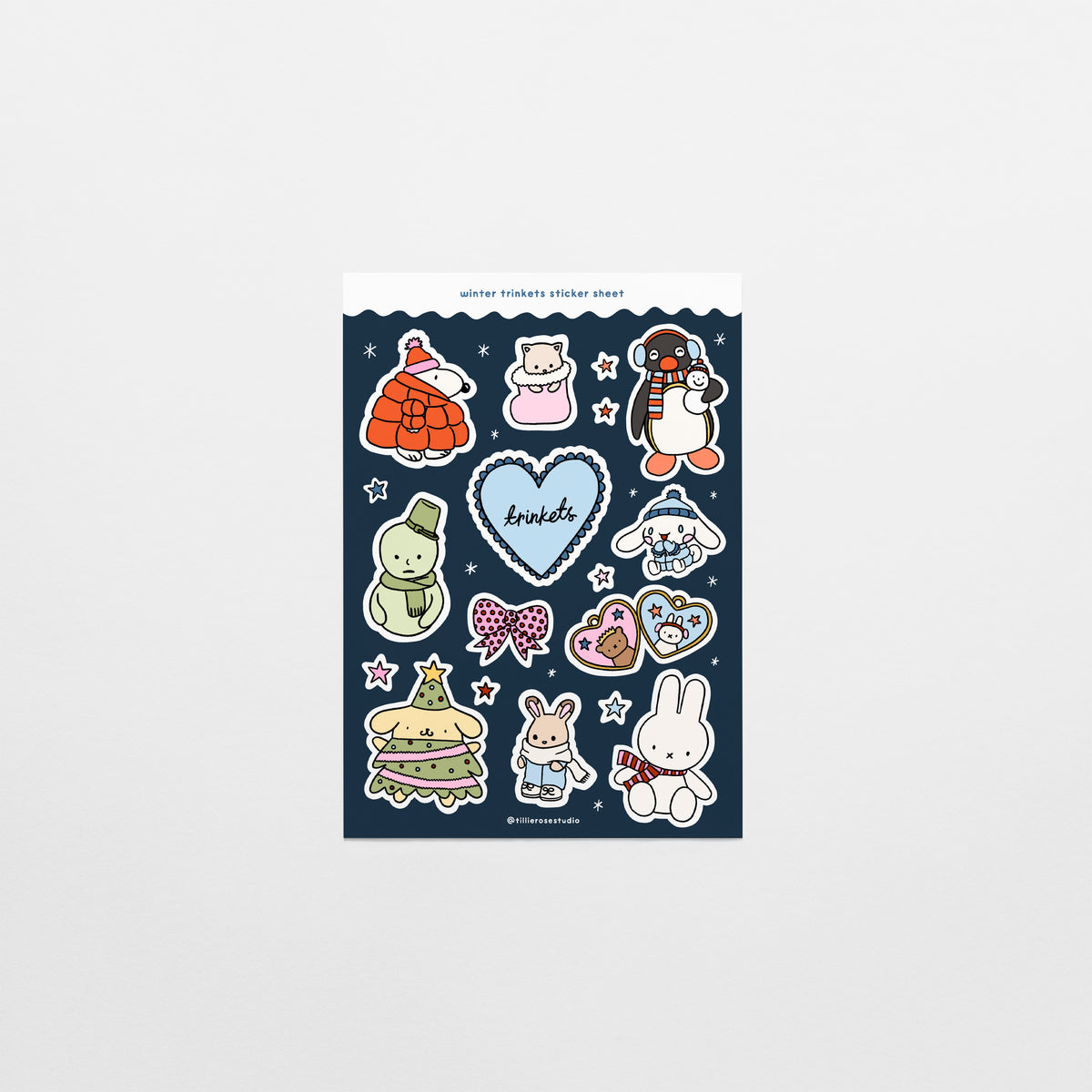 Winter Trinkets Sticker Sheet
