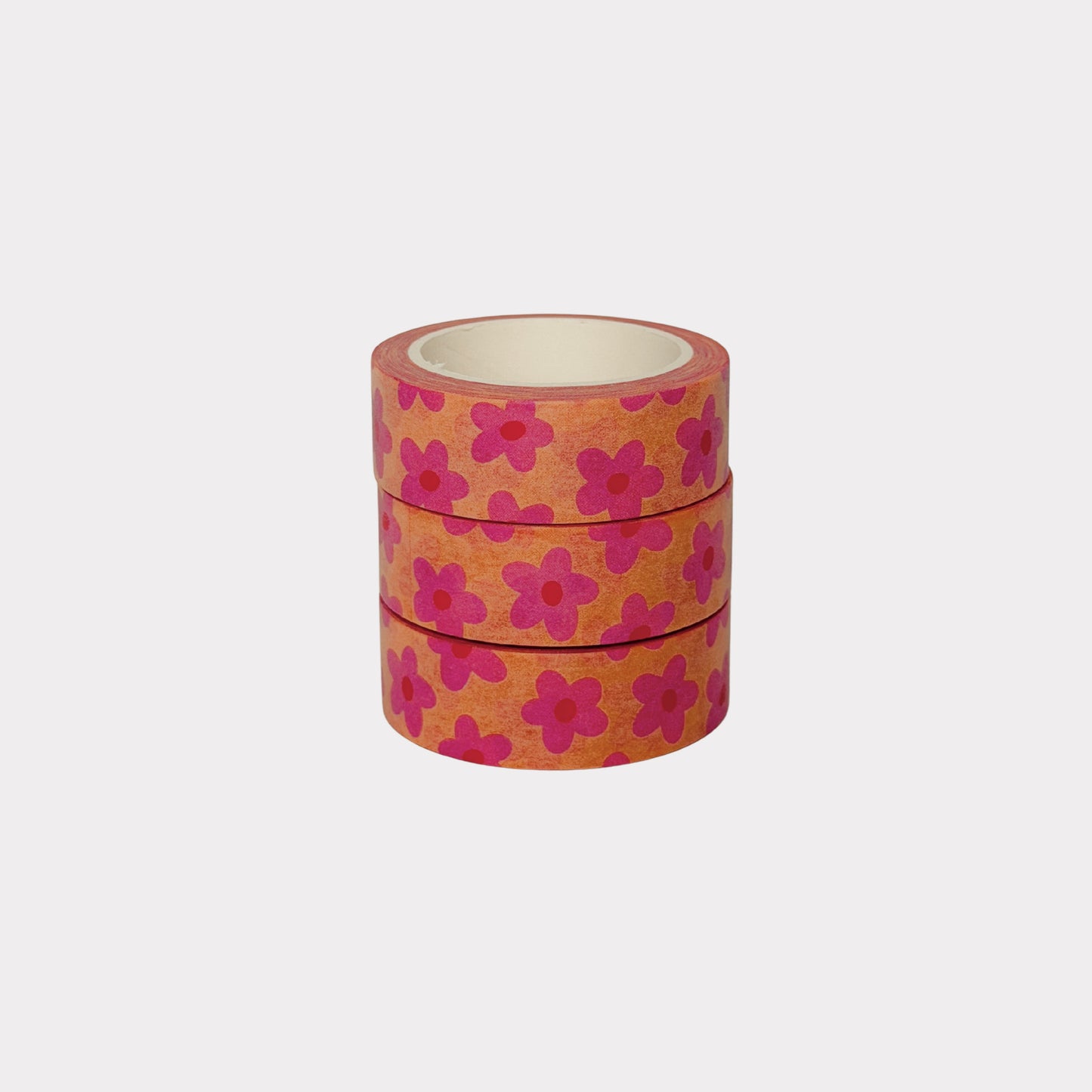 Yellow and Pink Flowers Washi Tape