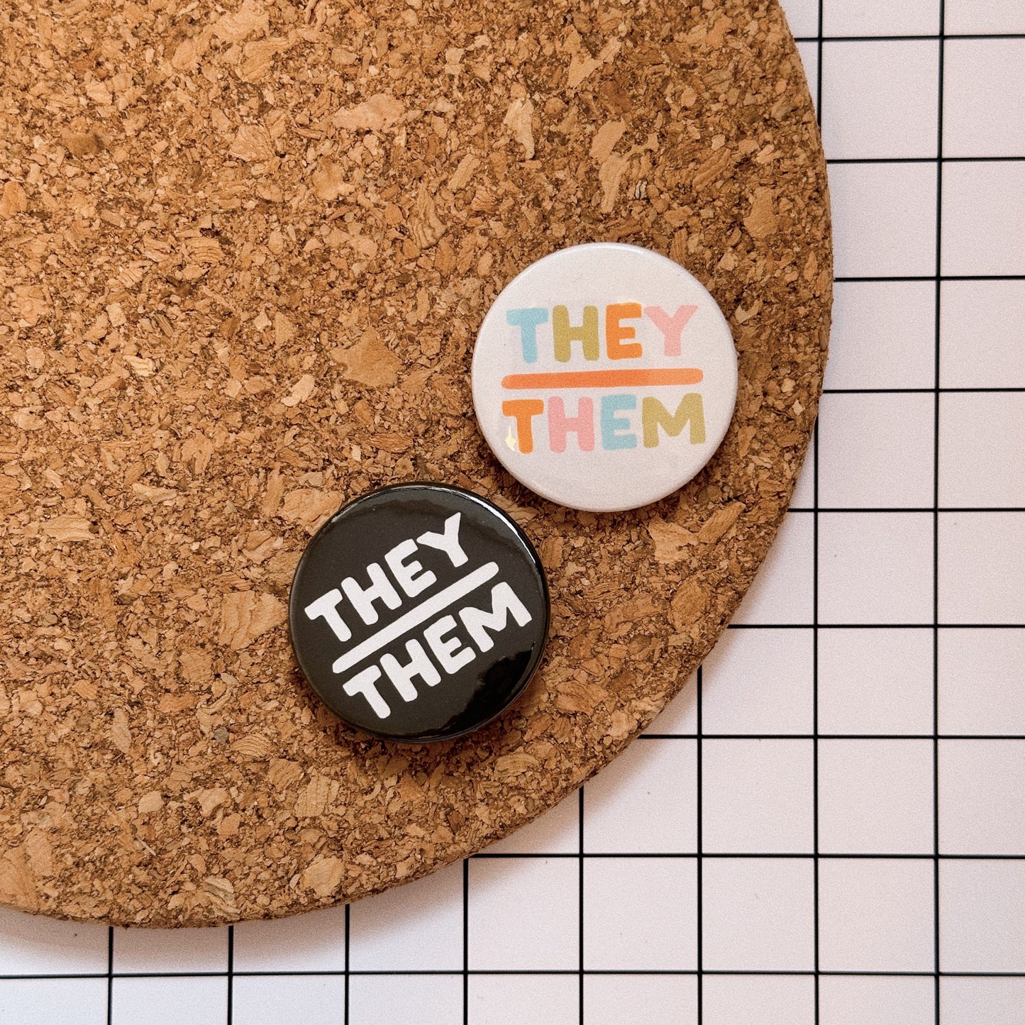 They/Them Pronoun Badge