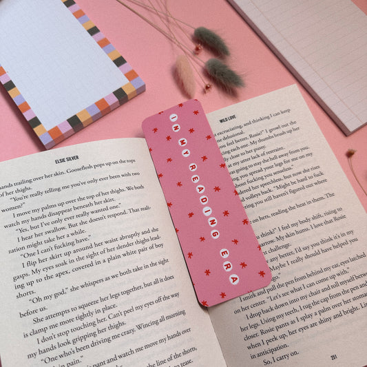 I'm In my Reading Era Bookmark Pink and Red