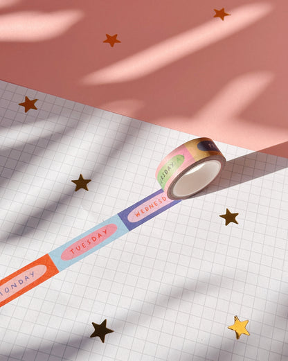 Days of The Week Washi Tape