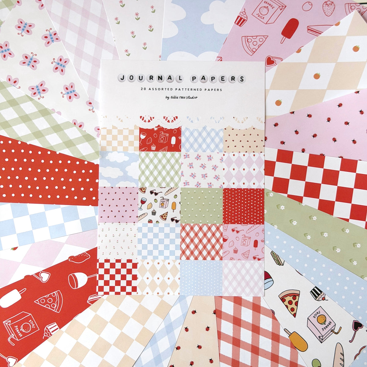 Journal Papers Pack: Garden Party Edition