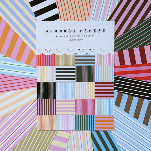 Journal Papers Pack: Stripes Edition