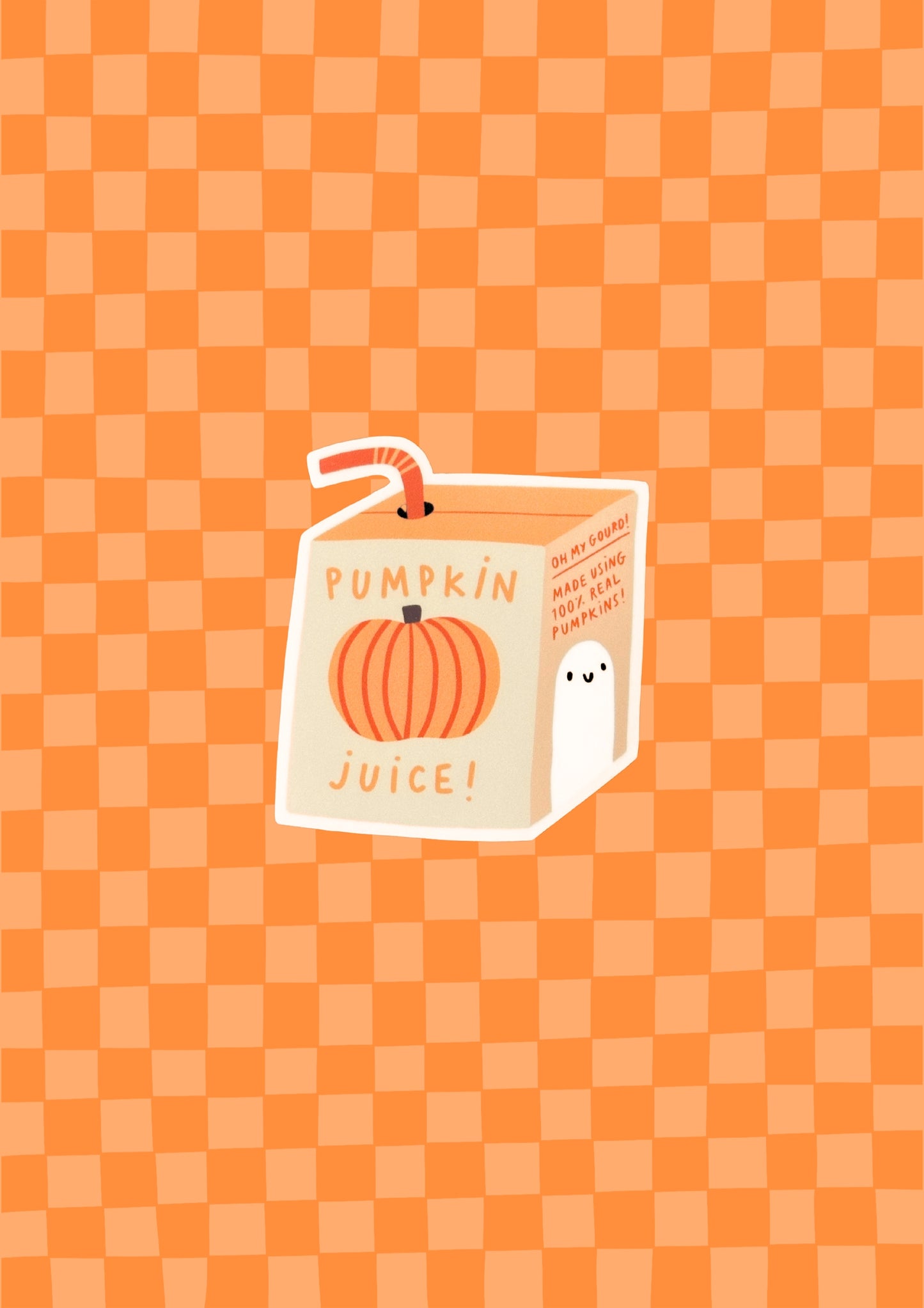 Pumpkin Juice Box Vinyl Sticker
