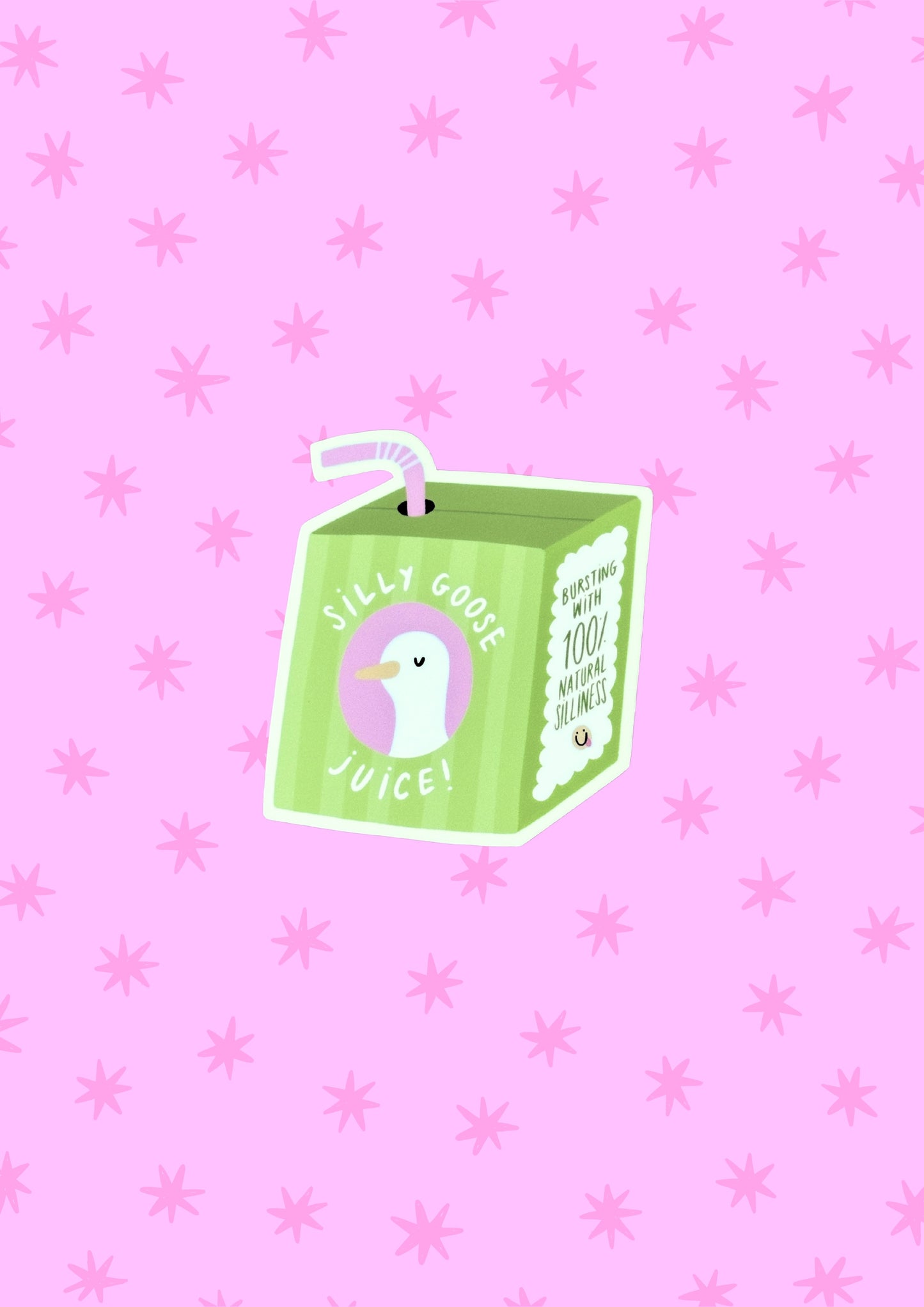 Silly Goose Juice Matte Vinyl Sticker