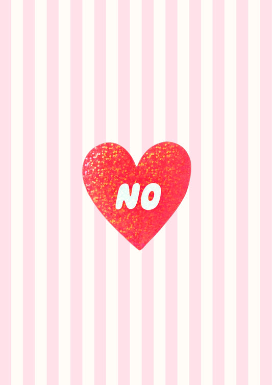 No Heart Vinyl Sticker