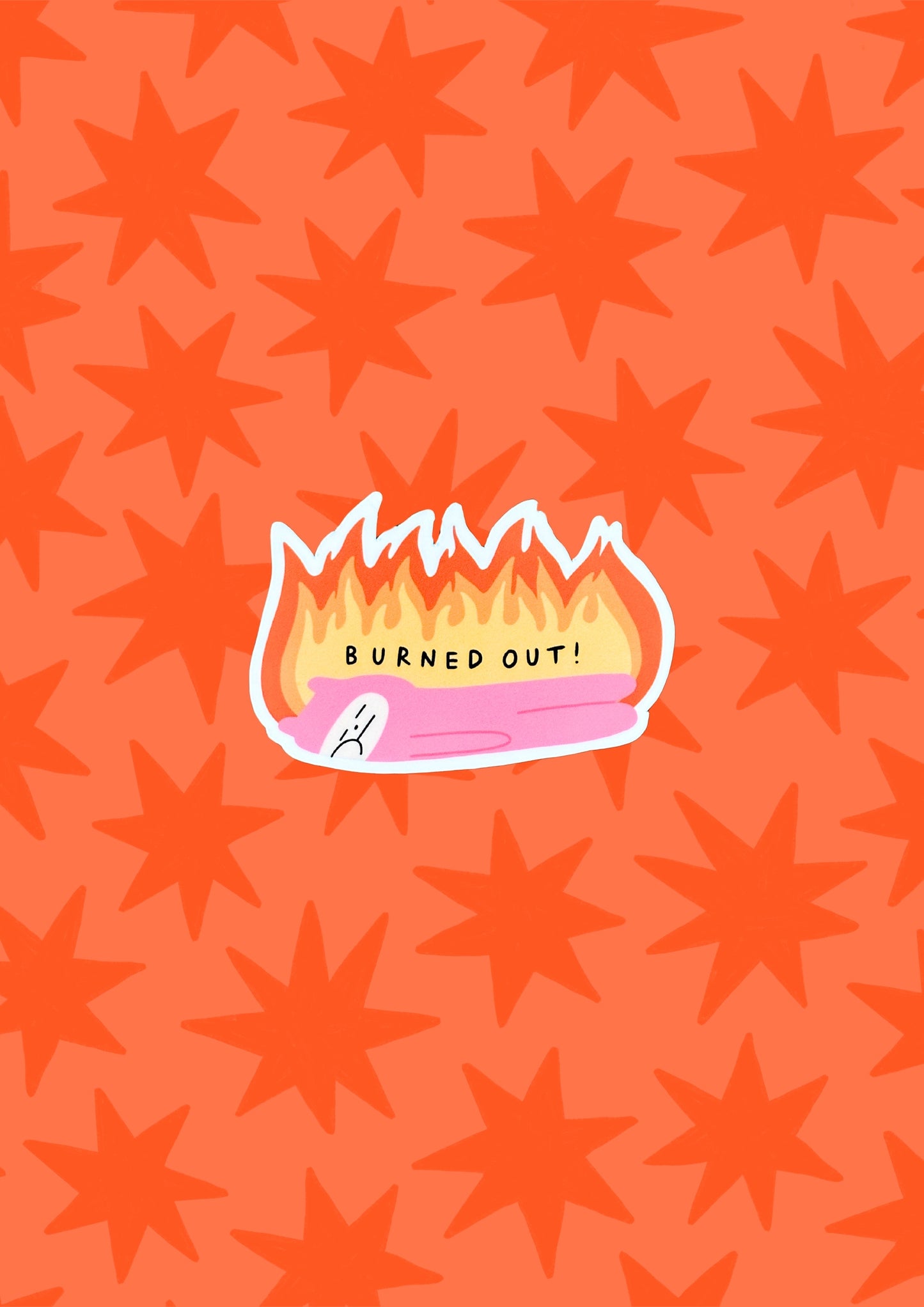 Burned Out Vinyl Sticker