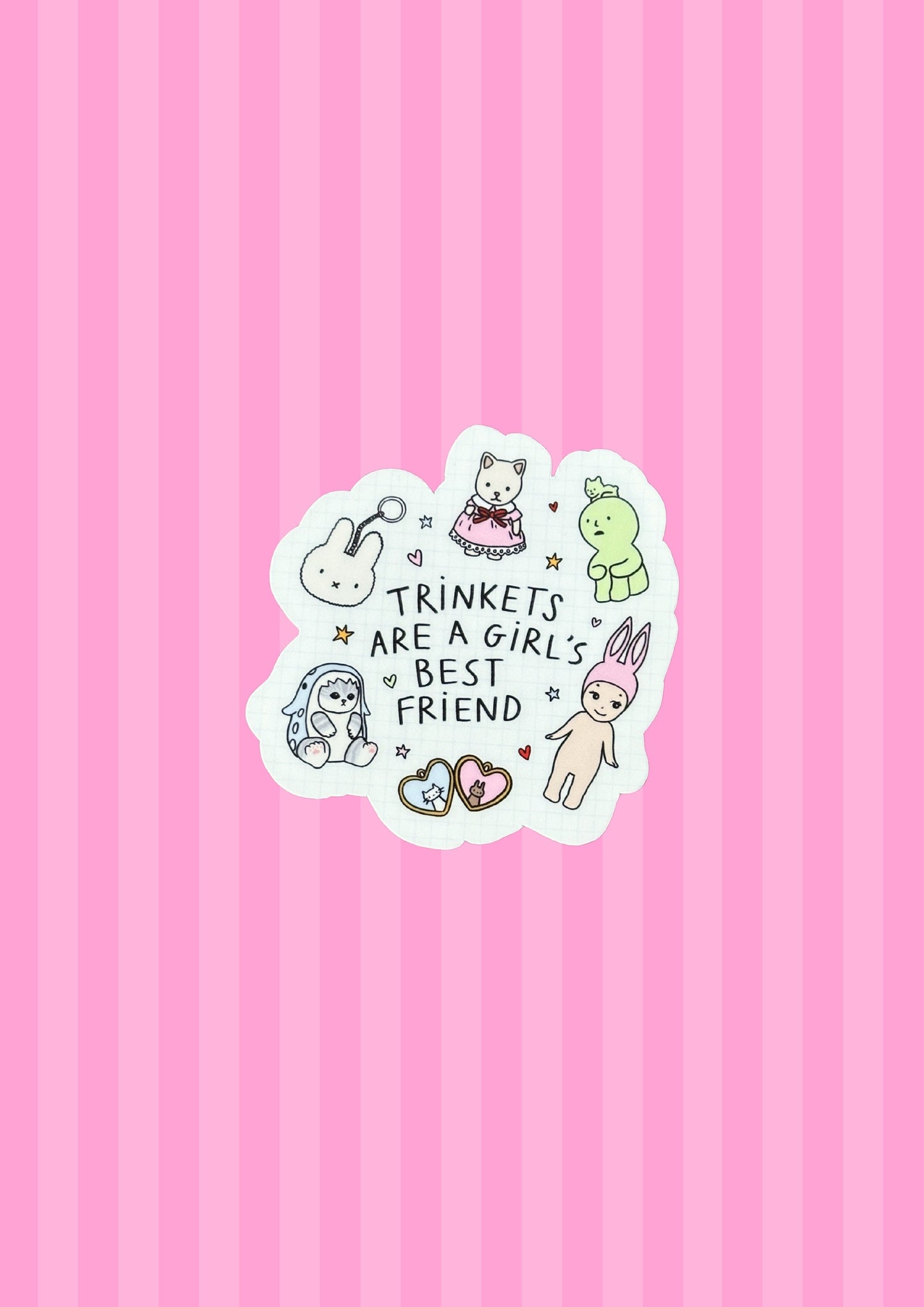 Trinkets Are a Girl's Best Friend Vinyl Sticker