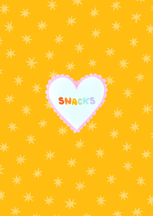 Snacks Vinyl Sticker