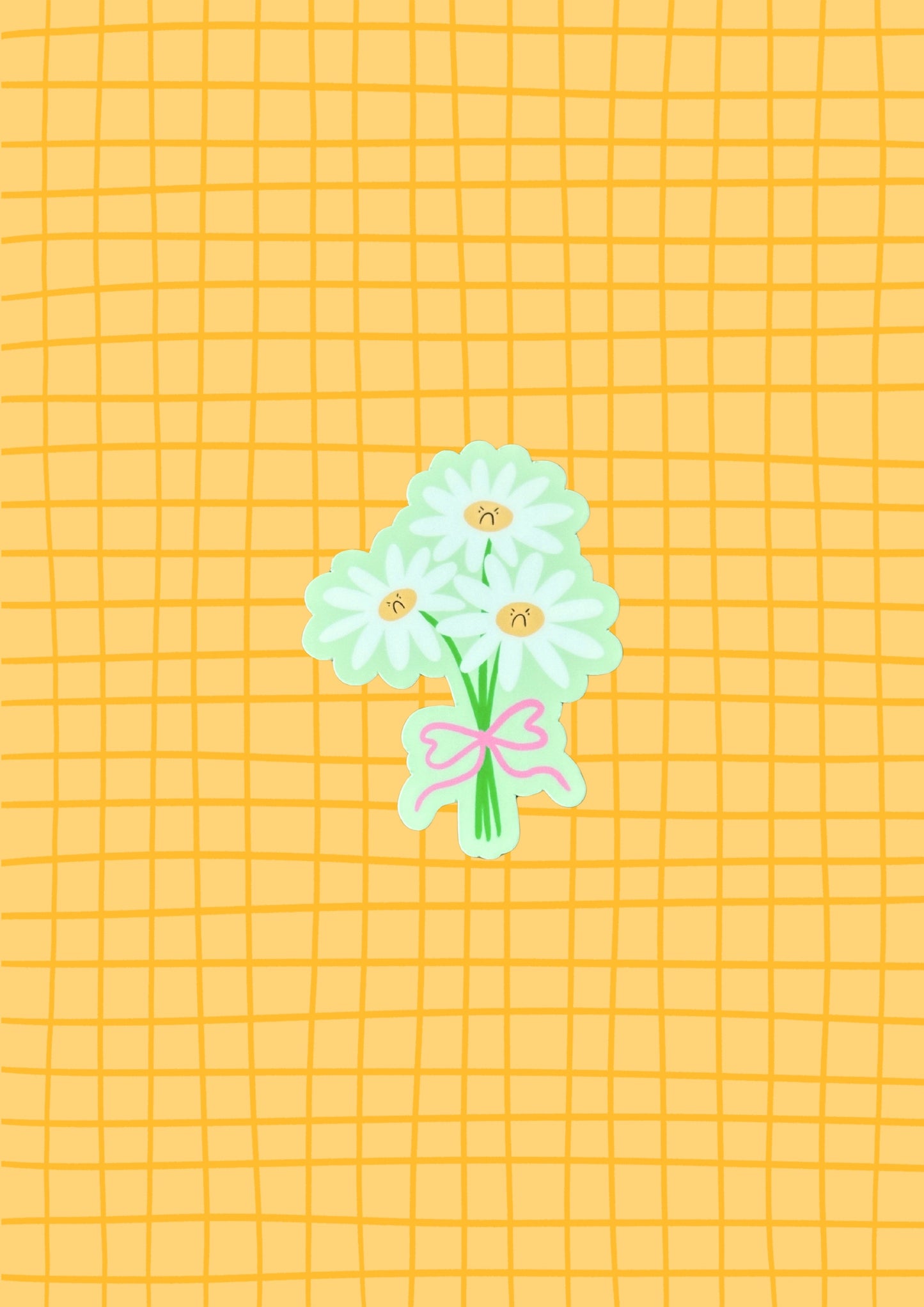 Grumpy Daisies Vinyl Sticker
