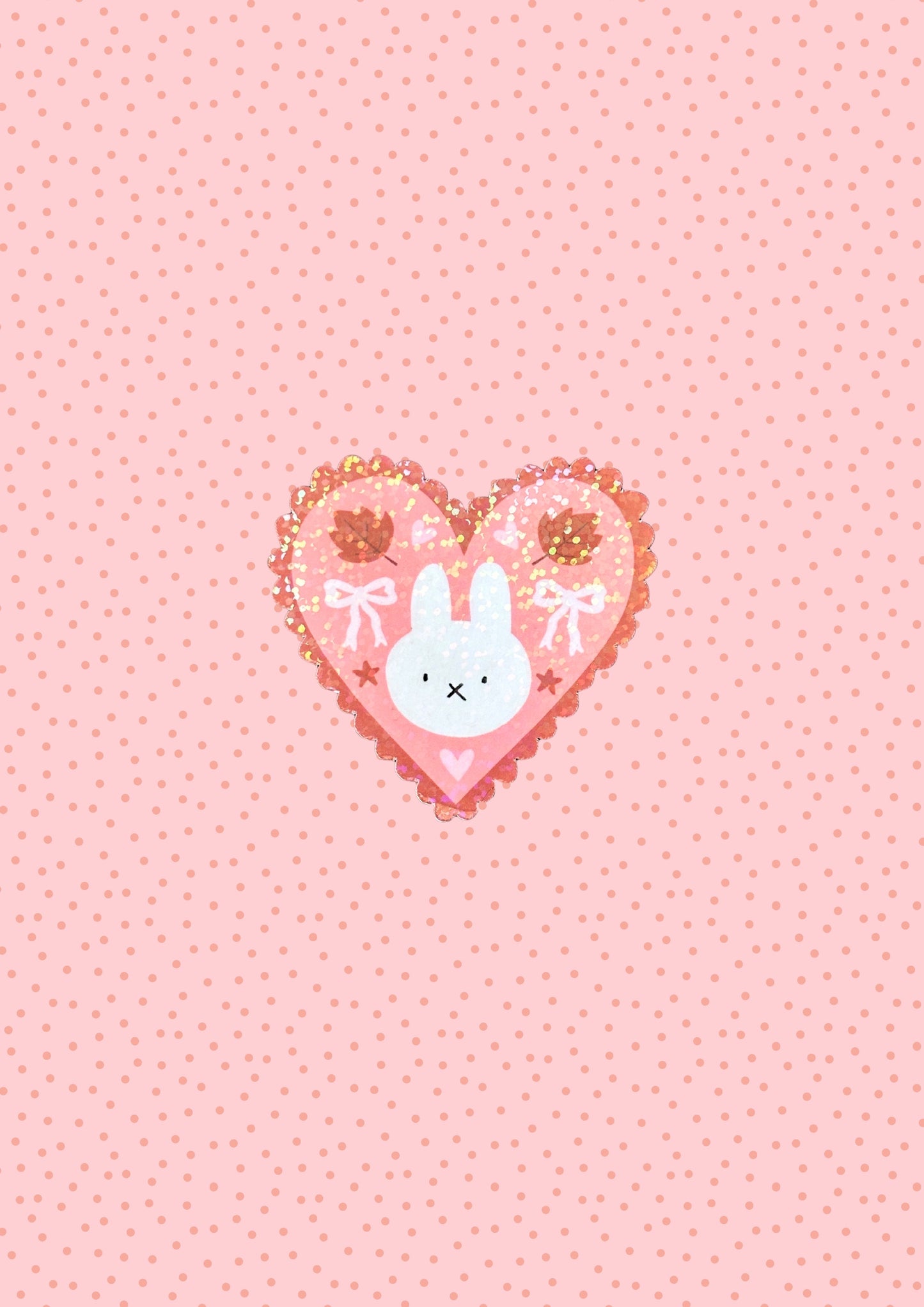 Bunny Heart Vinyl Sticker