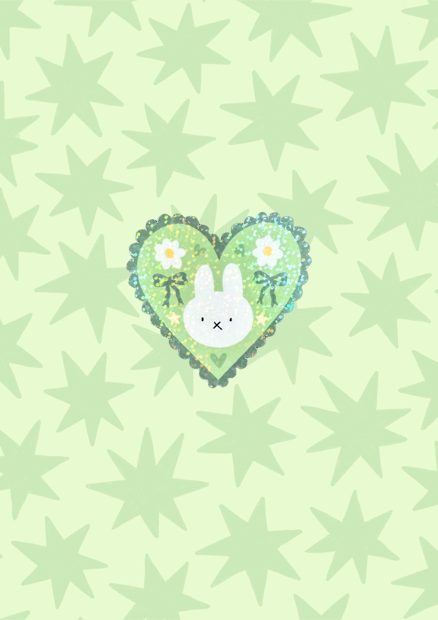 Bunny Heart Vinyl Sticker