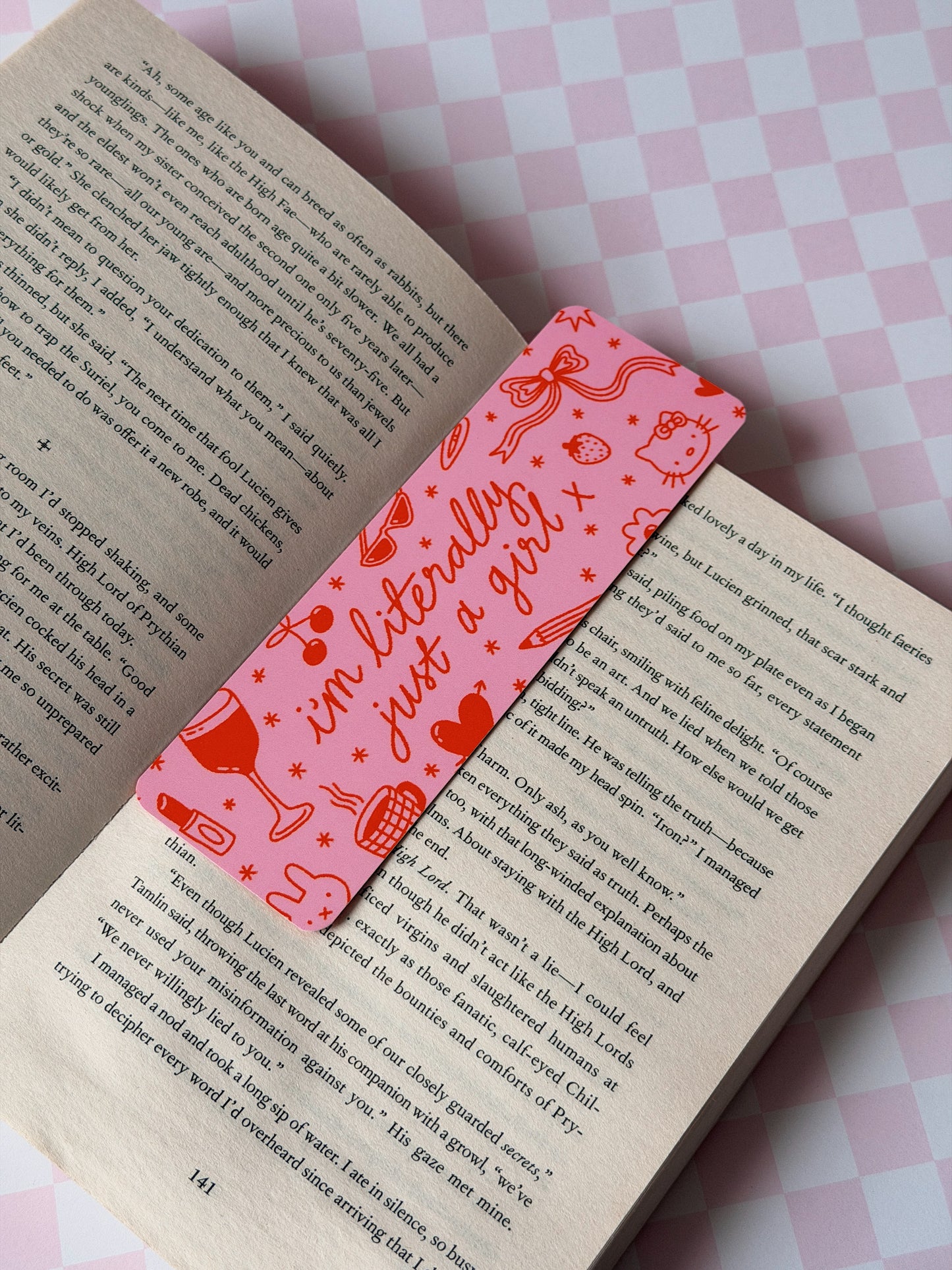 I'm Literally Just a Girl Bookmark