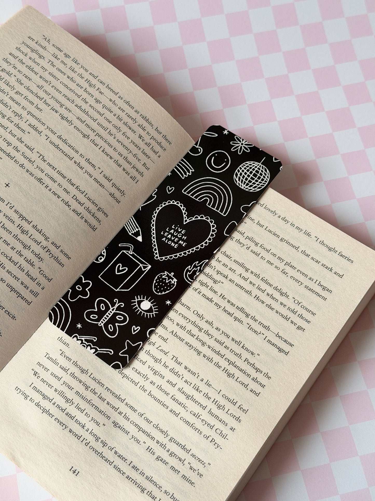 Live Laugh Leave Me Alone Bookmark