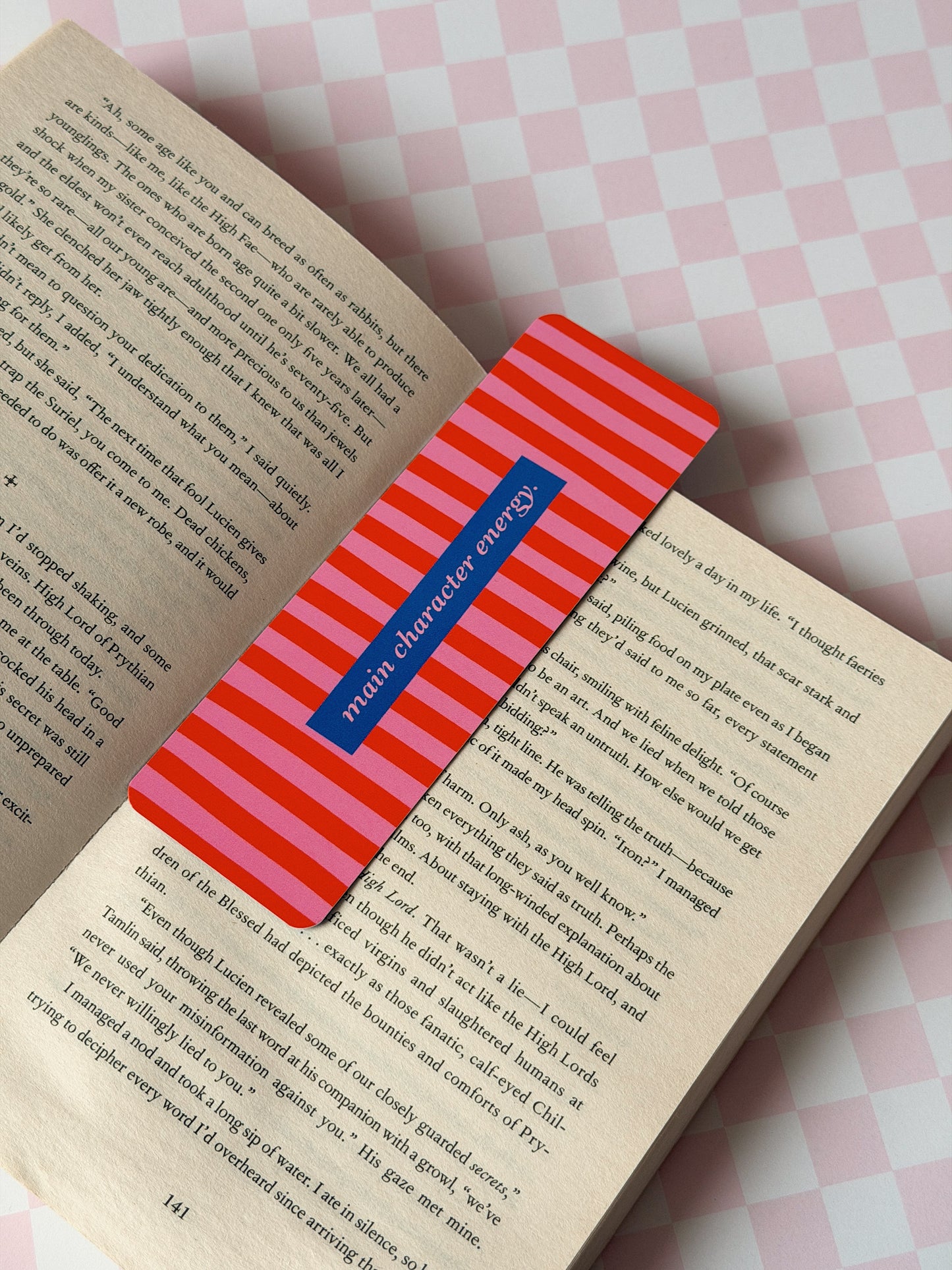 Main Character Energy Bookmark