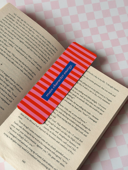 Main Character Energy Bookmark