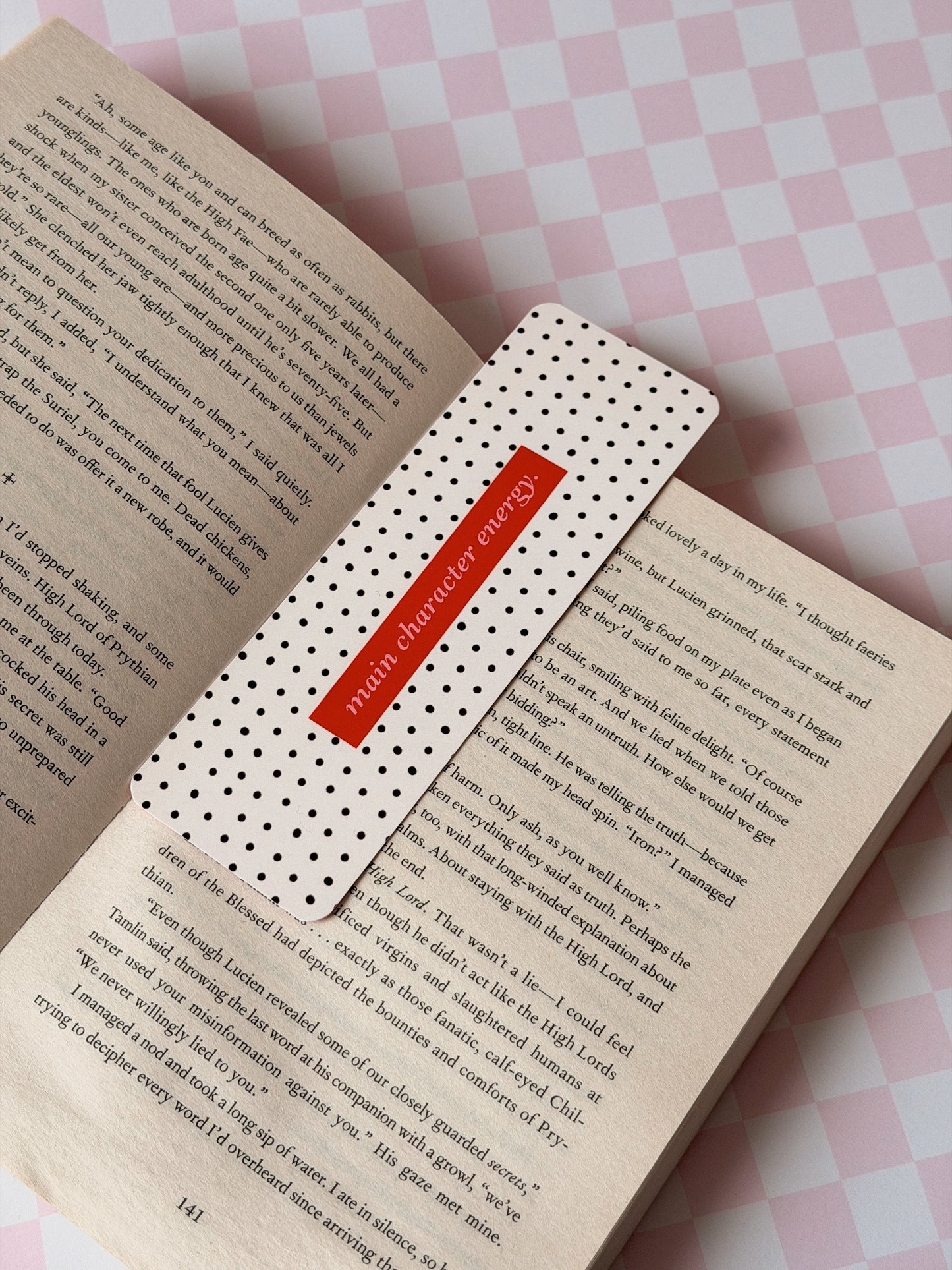 Main Character Energy Bookmark