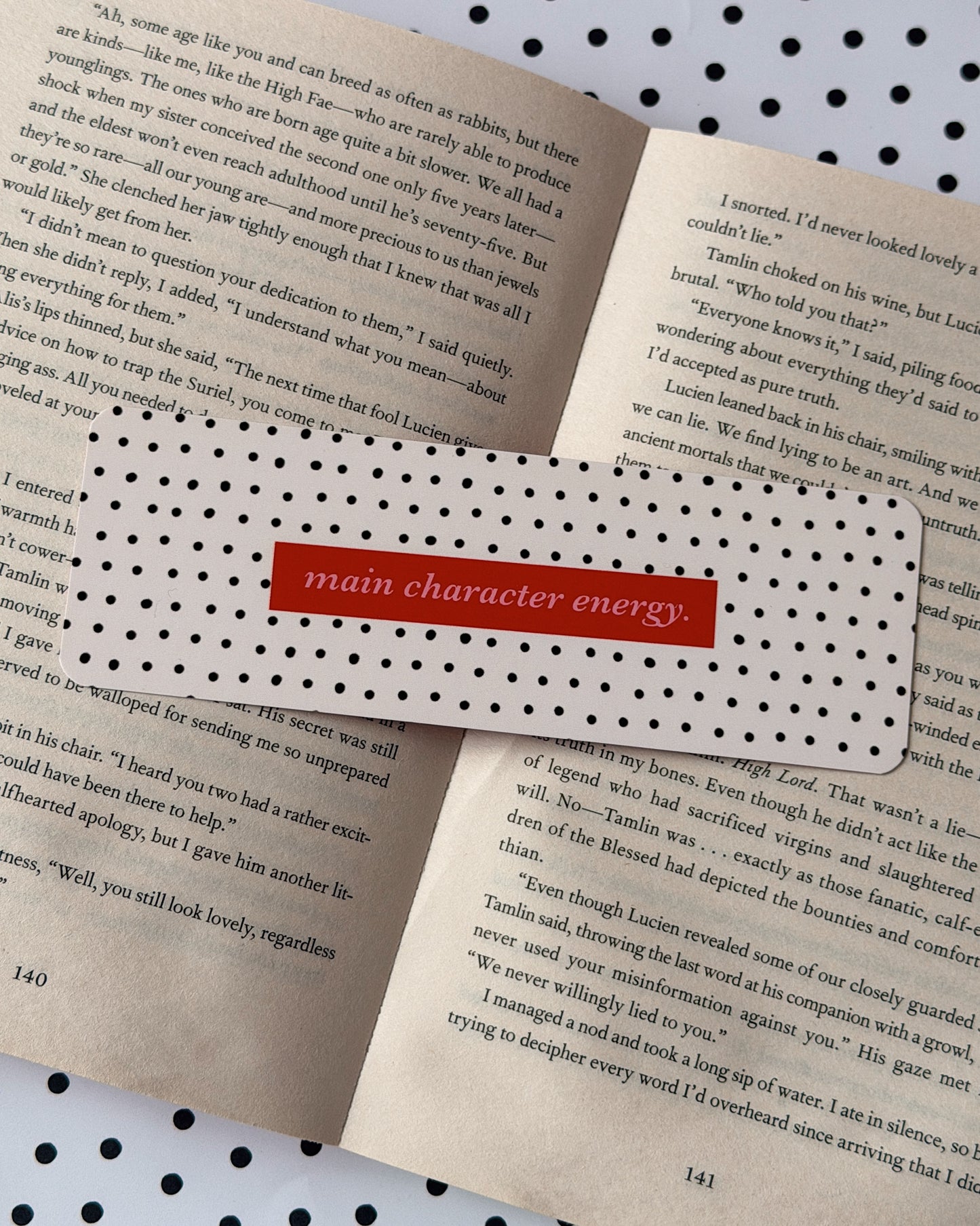 Main Character Energy Bookmark