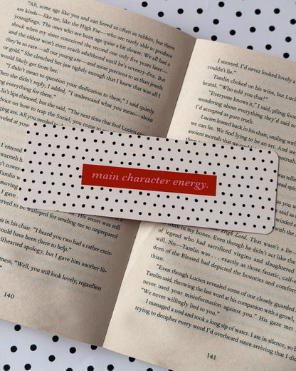 Main Character Energy Bookmark