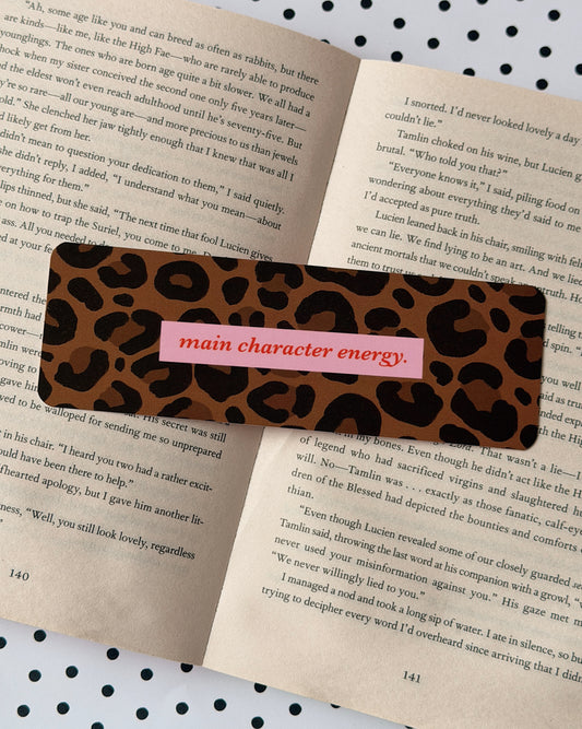 Main Character Energy Bookmark