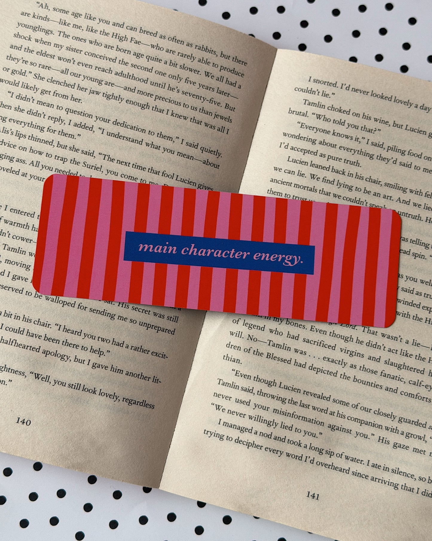 Main Character Energy Bookmark