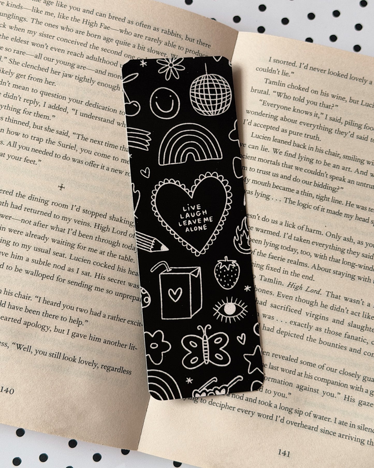 Live Laugh Leave Me Alone Bookmark