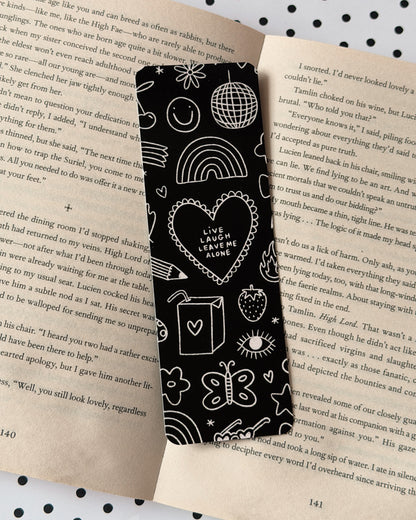 Live Laugh Leave Me Alone Bookmark