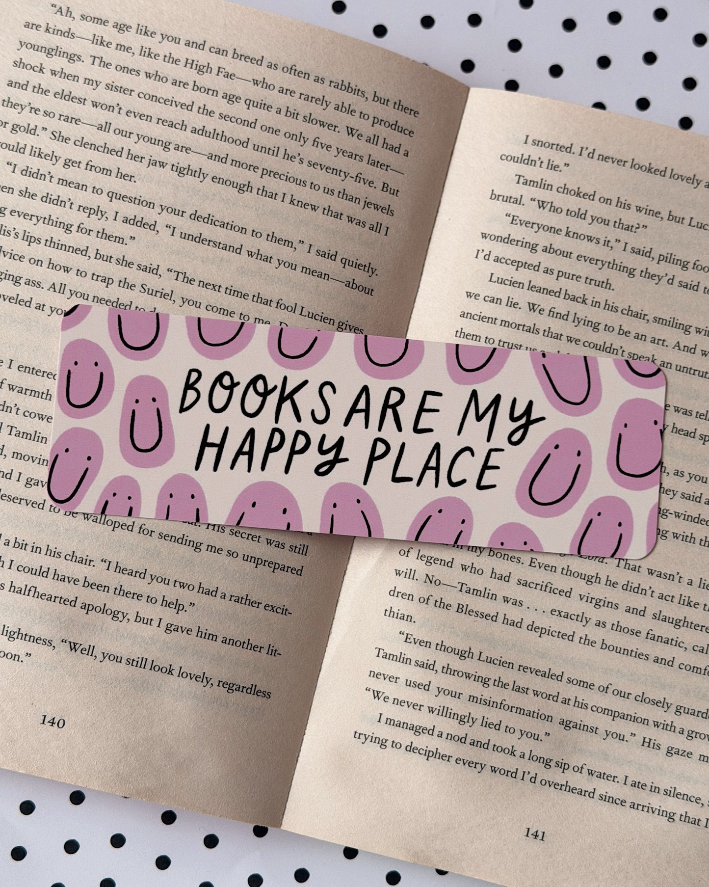 Books Are My Happy Place Bookmark