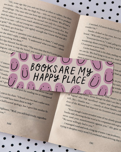 Books Are My Happy Place Bookmark