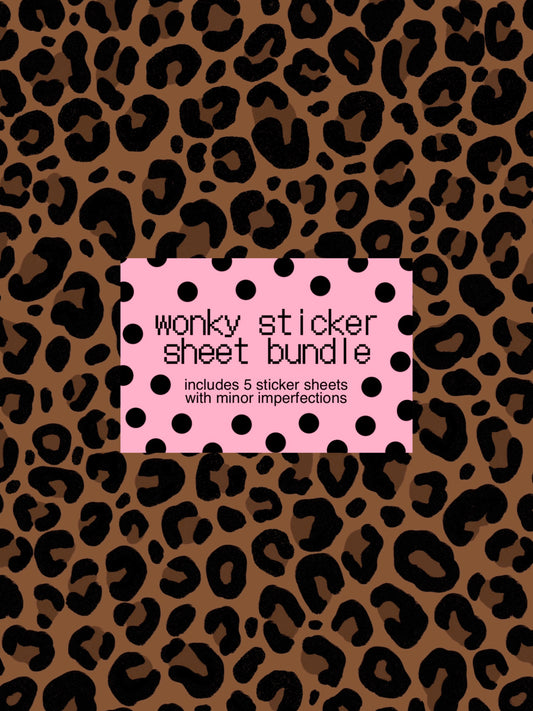 Wonky Sticker Sheet Bundle