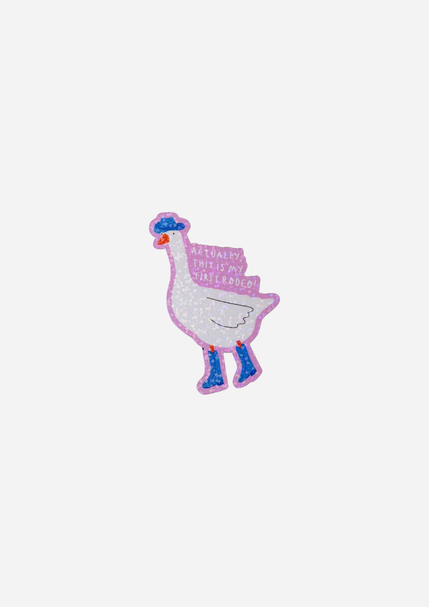 Actually This Is My First Rodeo Vinyl Sticker