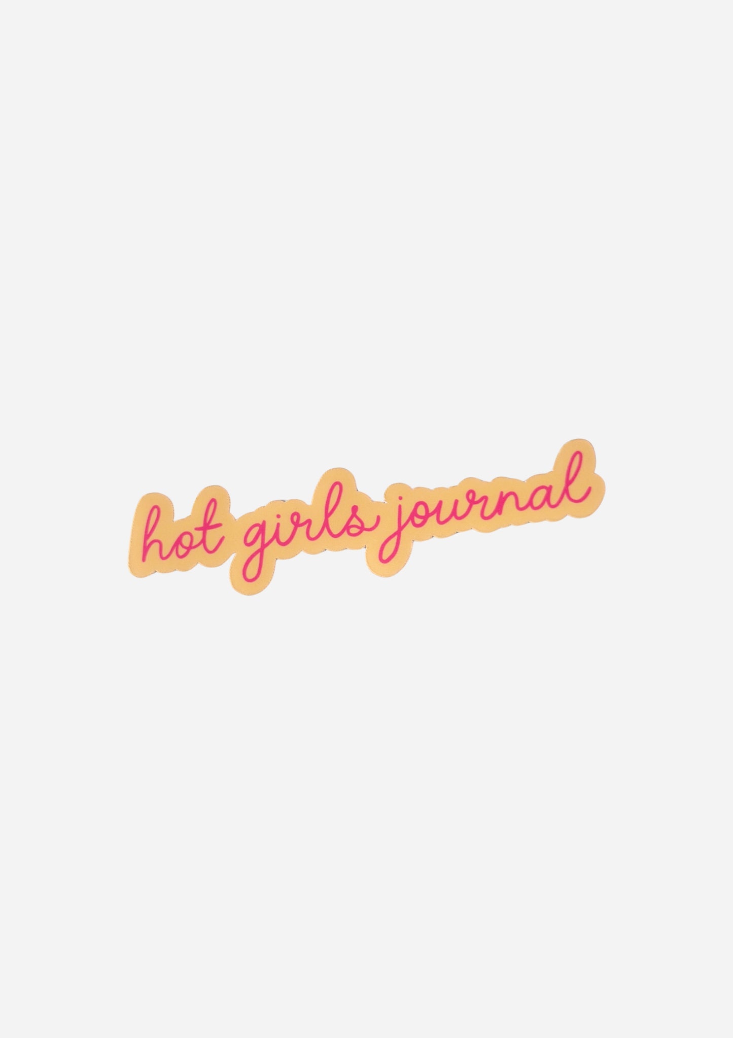 Hot Girls Journal Vinyl Sticker