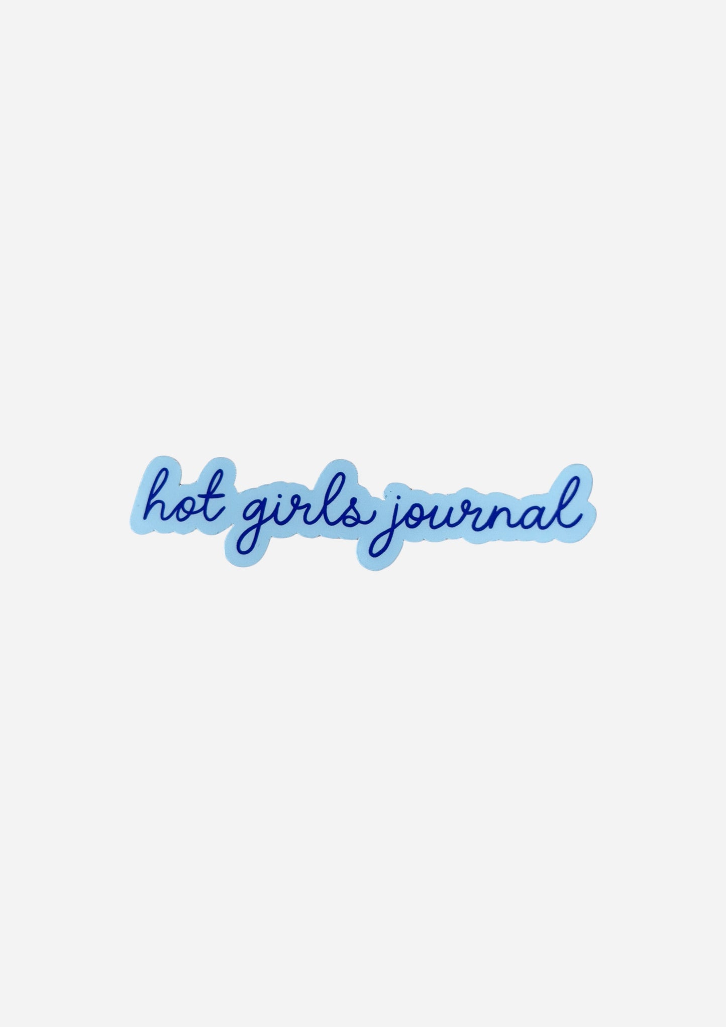 Hot Girls Journal Vinyl Sticker