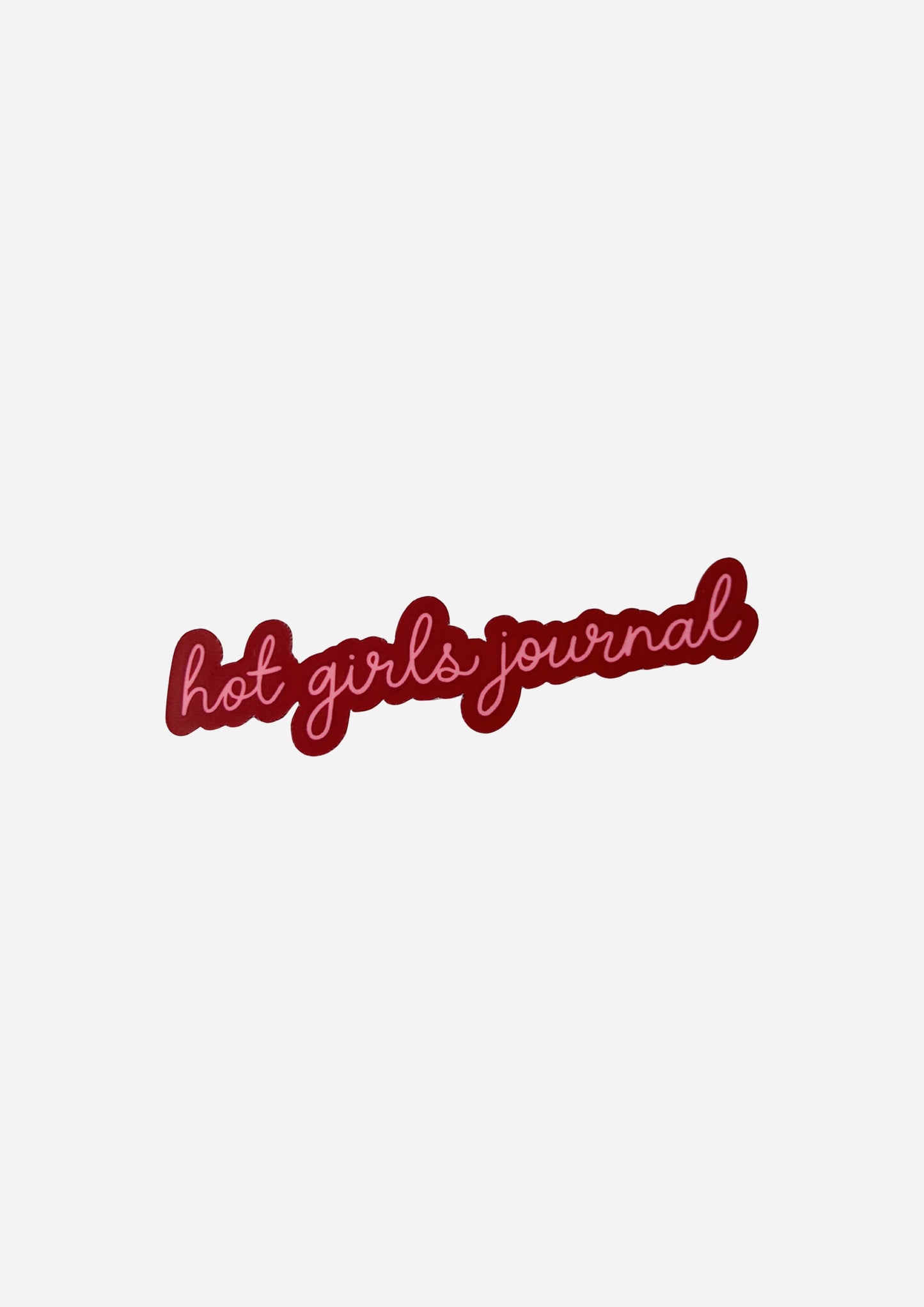 Hot Girls Journal Vinyl Sticker