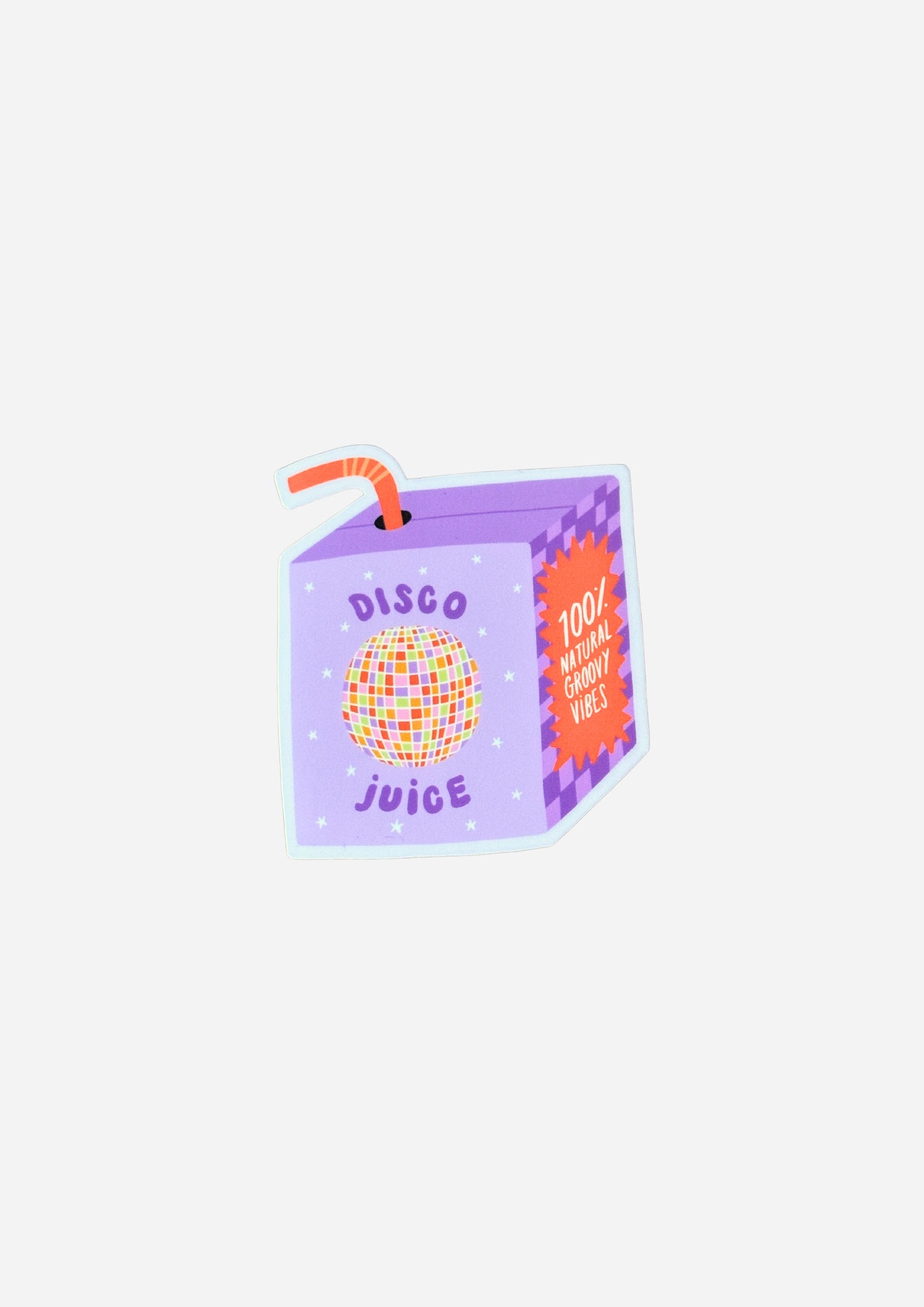 Disco Juice Box Matte Vinyl Sticker