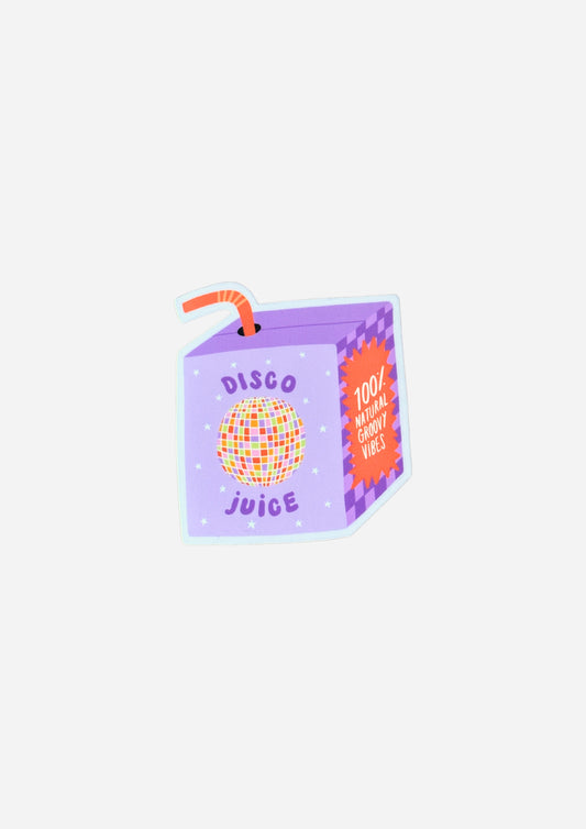 Disco Juice Box Matte Vinyl Sticker